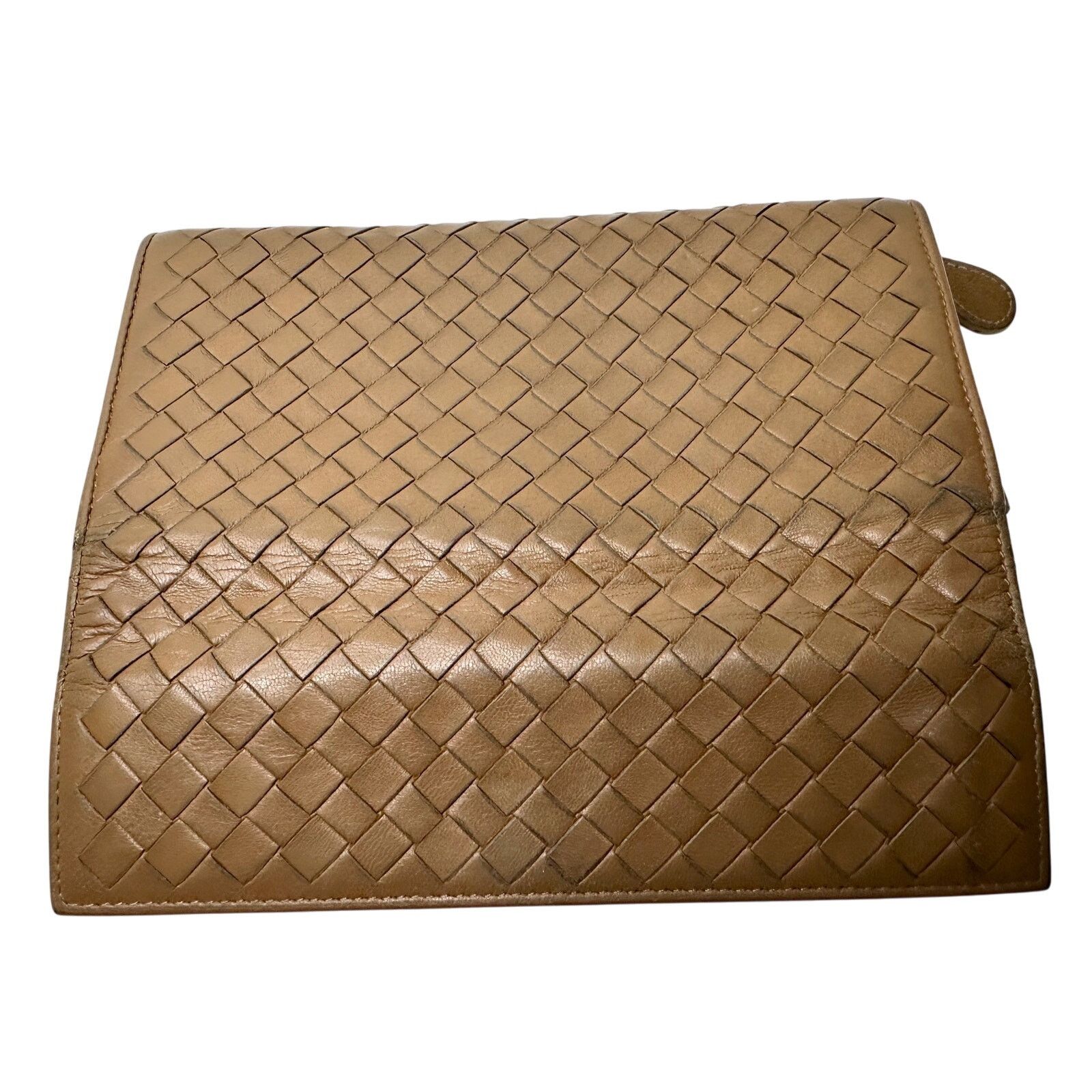 Bottega Veneta Bottega Veneta Intrecciato Woven Tan Leather Long Wallet Size ONE SIZE - 5 Thumbnail