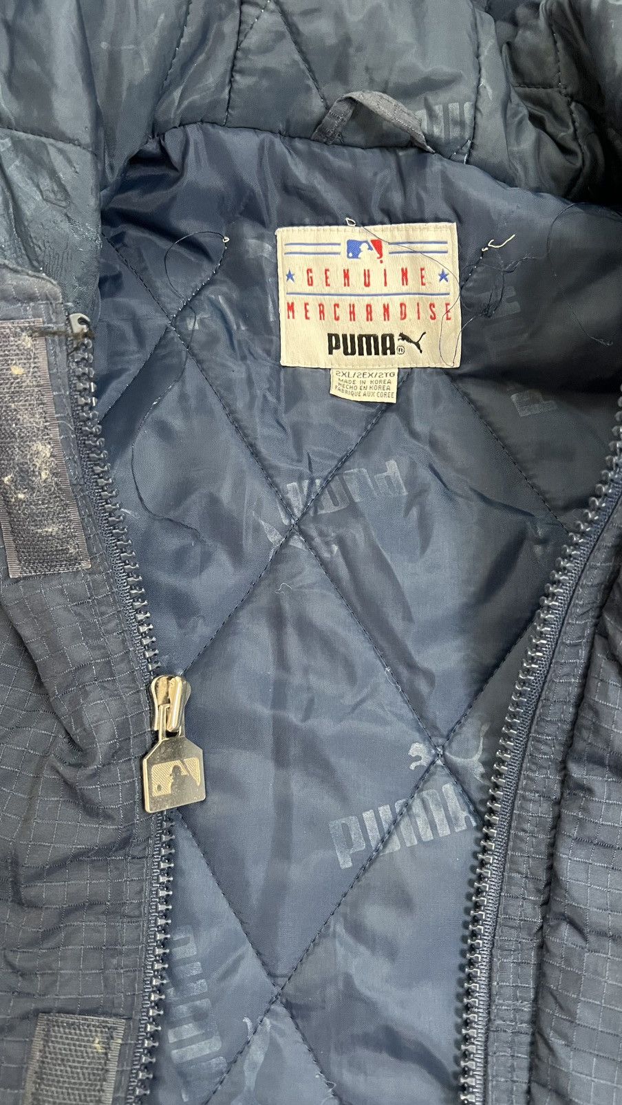 MLB × Puma 1999 RARE‼️New York Yankees MLB puma down vintage jacket Size US XXL / EU 58 / 5 - 6 Thumbnail