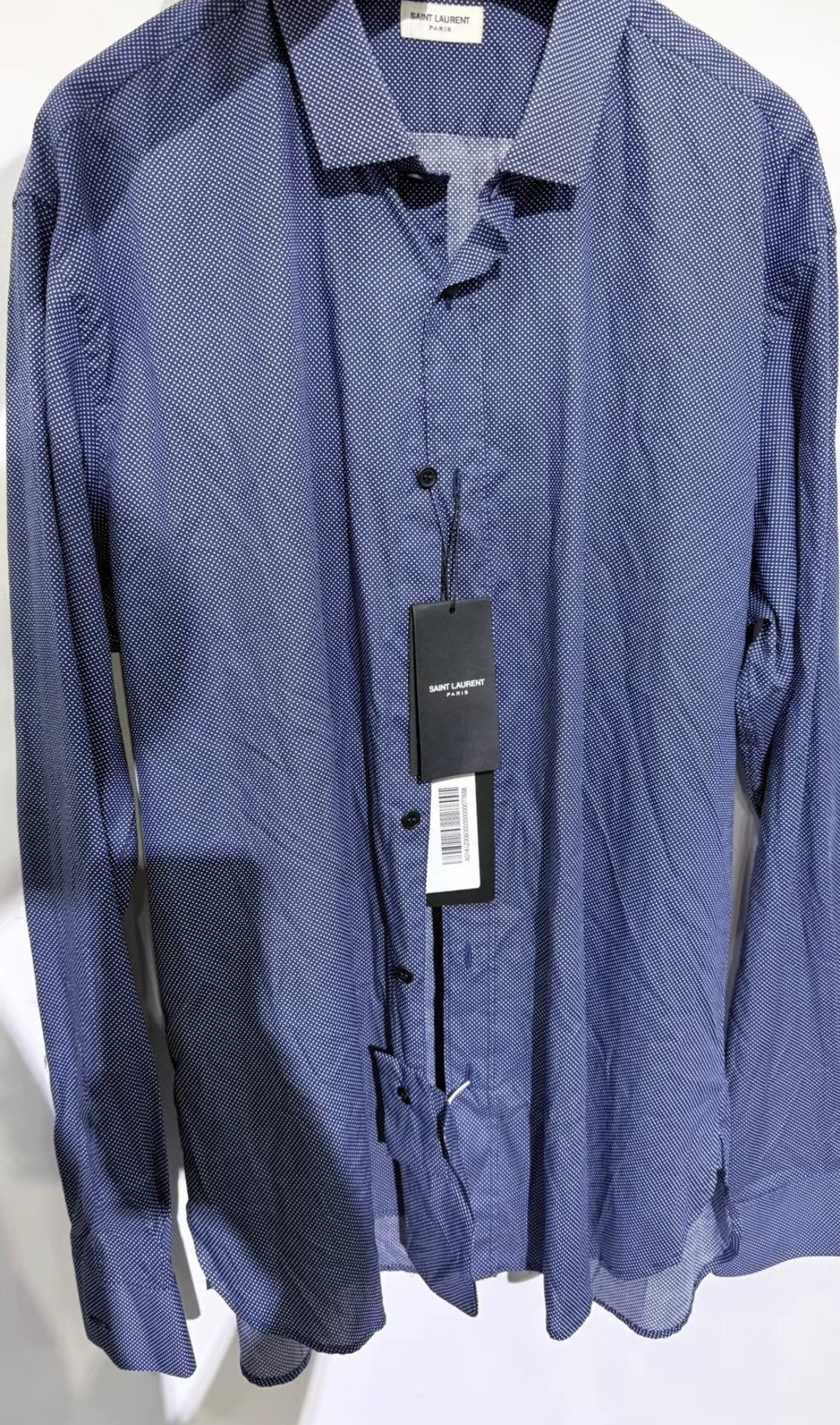 Saint Laurent Paris Saint Laurent Silk Polka Dot Long Sleeve Shirt - wxx Size US XS / EU 42 / 0 - 1 Thumbnail