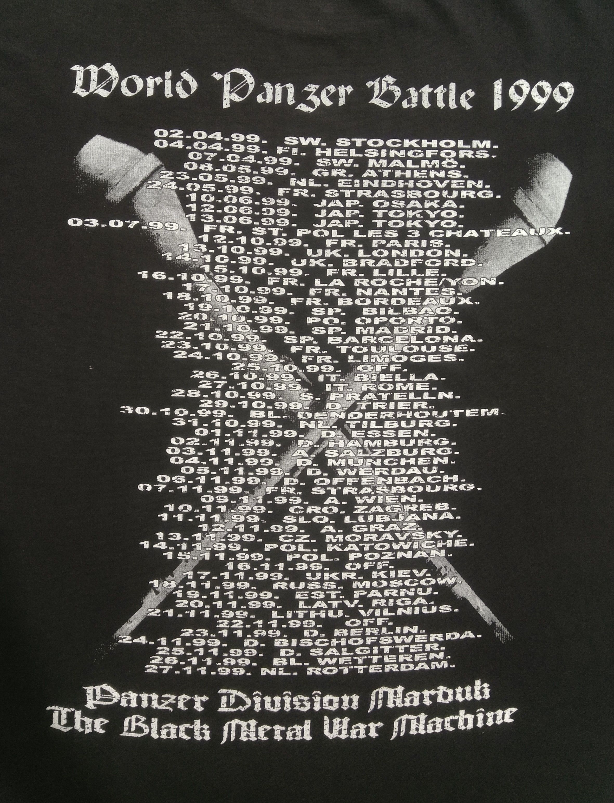 Band Tees × Vintage Vintage OG MARDUK World Panzer Battle 1999 tour LS RARE Size US XL / EU 56 / 4 - 4 Thumbnail