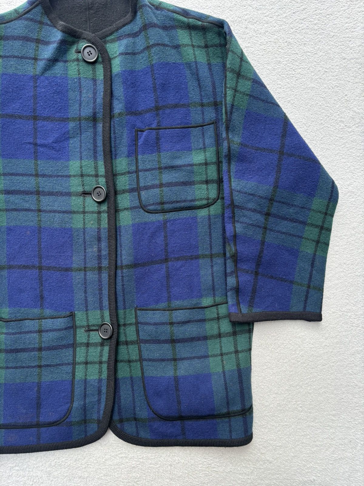 Jean Paul Gaultier 90s Jean Paul Black Watch Tarta Reversible Coat Size US M / EU 48-50 / 2 - 10 Thumbnail