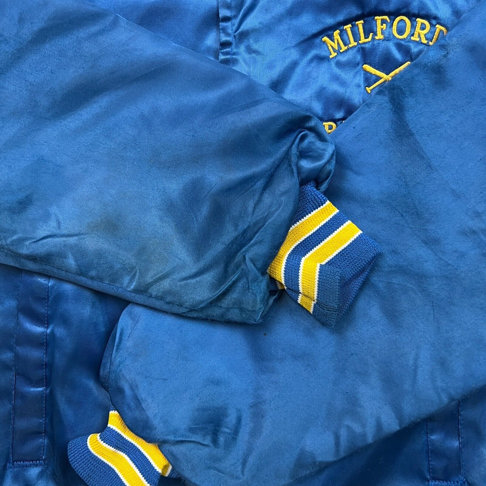 Chalk Line × Vintage VTG Chalk Line Milford Baseball Satin Jacket XS USA Bomber Size US XS / EU 42 / 0 - 5 Thumbnail