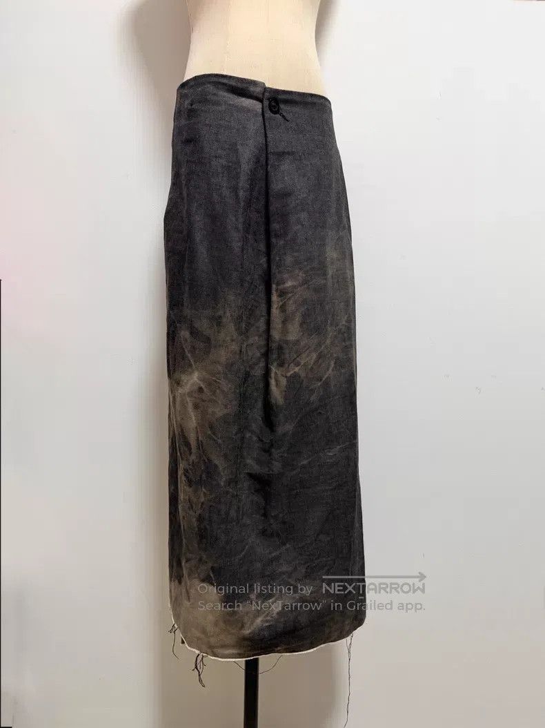 Atelier Suppan ATELIER SUPPAN Tie-dye denim skirt| Size 28" / US 6 / IT 42 - 2 Thumbnail