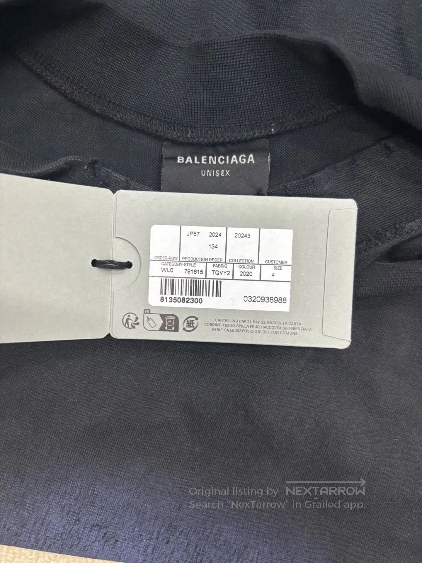 Balenciaga balenciaga fw24 logo oversized t. Size US M / EU 48-50 / 2 - 4 Thumbnail