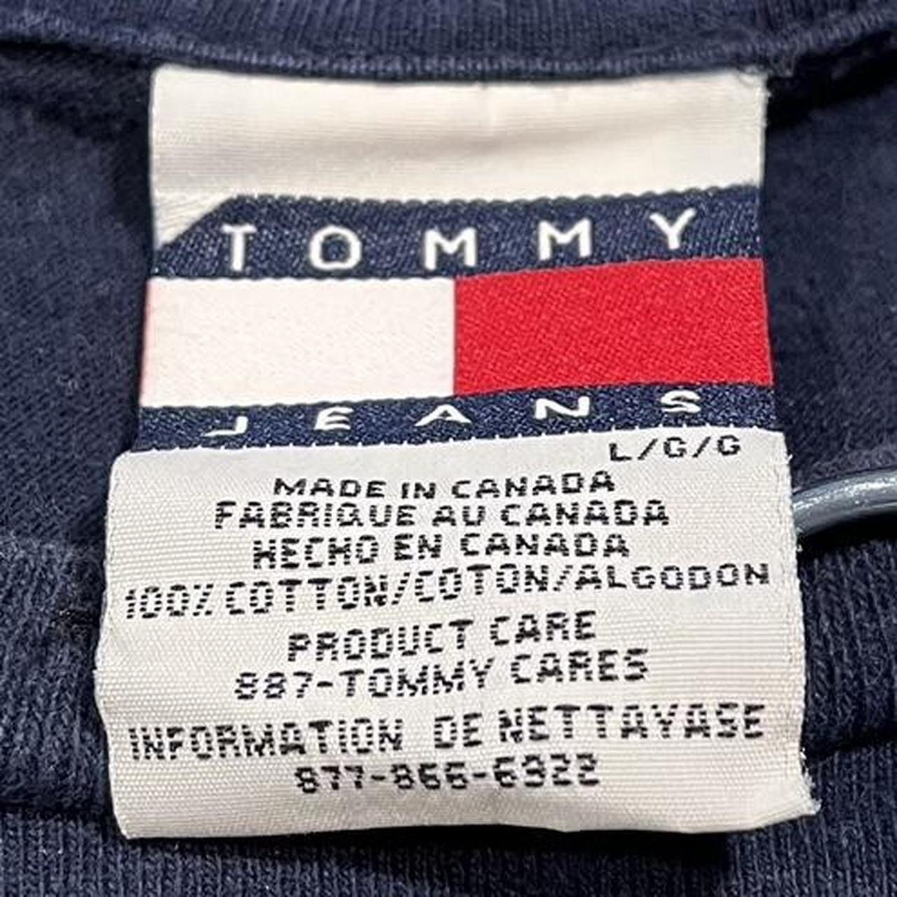 Tommy Hilfiger × Tommy Jeans × Vintage Vintage Tommy Hilfiger Jeans Classic Essential Tee Tshirt Size US L / EU 52-54 / 3 - 4 Thumbnail