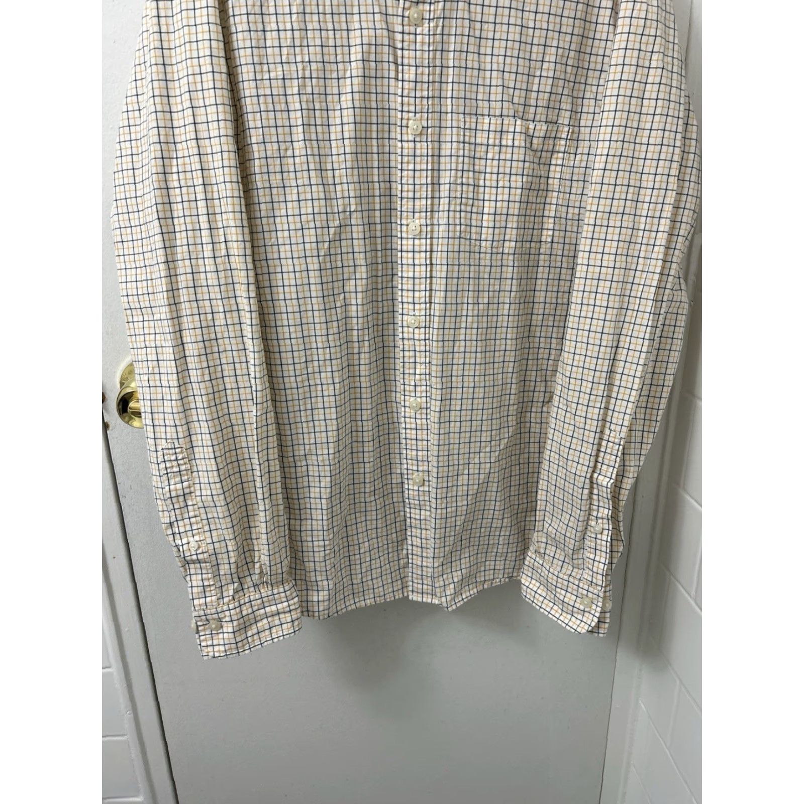 Brooks Brothers Brooks Brothers Red Fleece Shirt Mens M Beige Plaid Button-Down Long Sleeve Size US M / EU 48-50 / 2 - 3 Thumbnail