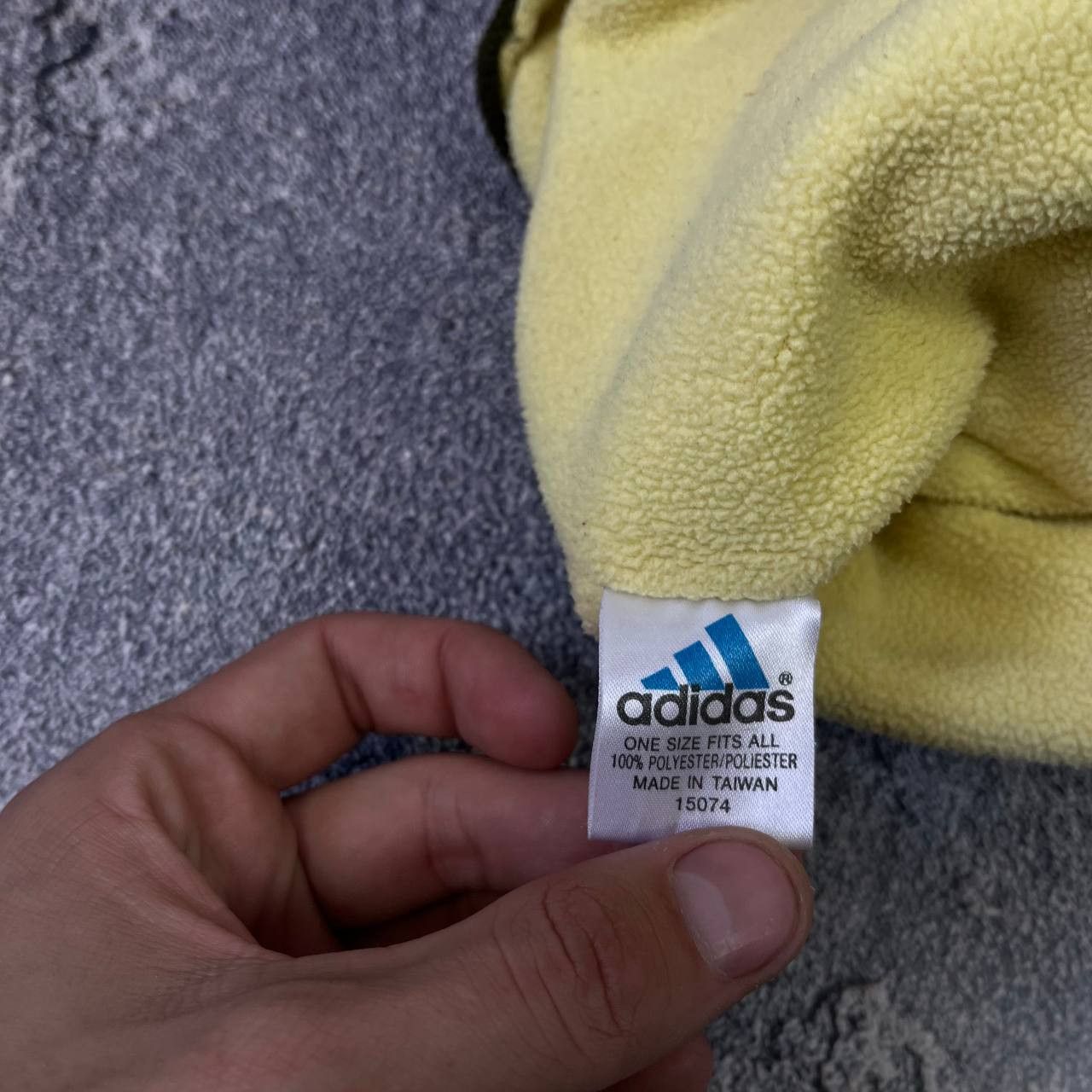 Adidas Vintage 90s Adidas Fleece Double Logo Winter Hat OneSize Size ONE SIZE - 4 Thumbnail