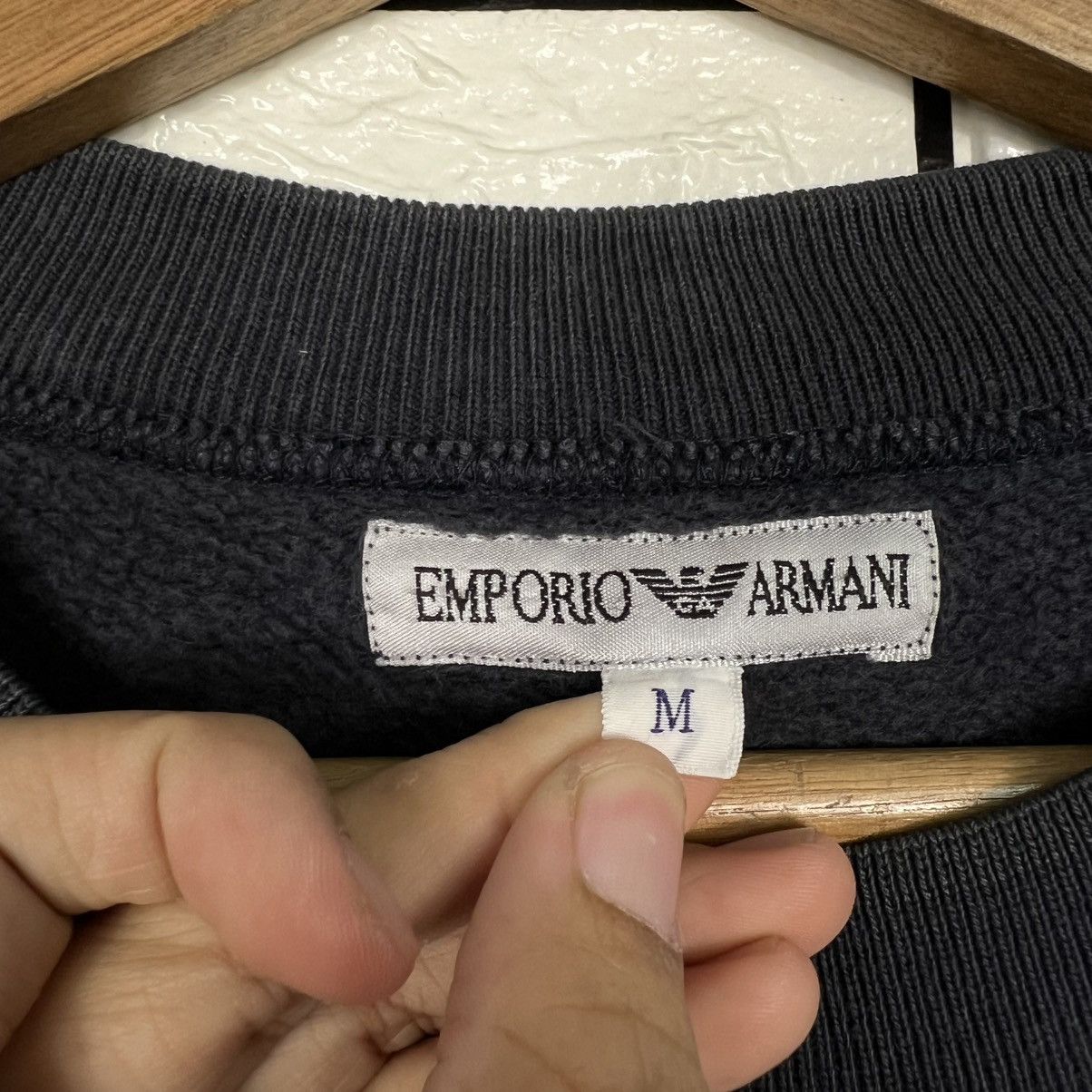 Emporio Armani EMPORIO ARMANI ITALY Cropped Crewneck Sweatshirt #4023-C183 Size M / US 6-8 / IT 42-44 - 9 Thumbnail