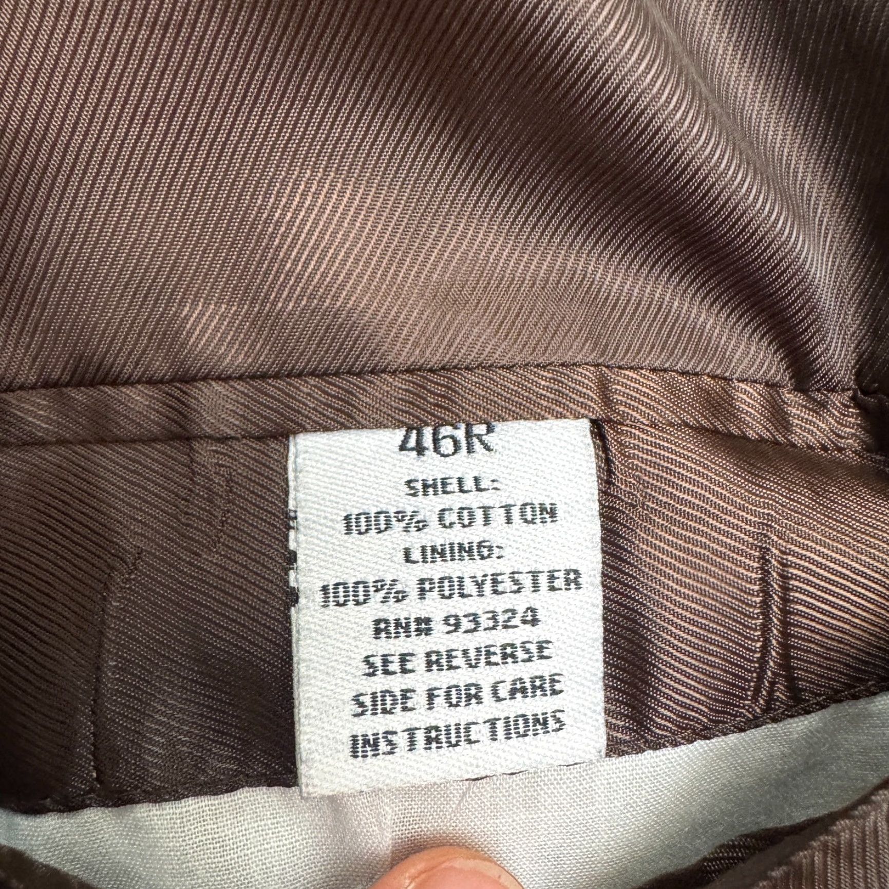 Pronto Uomo Pronto Uomo Corduroy Sport Coat Blazer Jacket Mens 46R Brown Double-Vented Work Size 46R - 7 Thumbnail