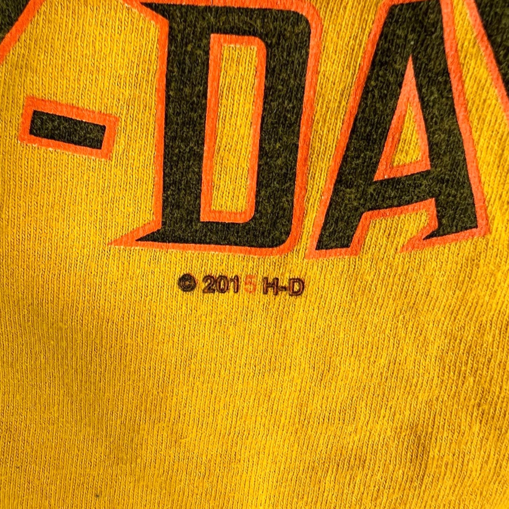 Harley Davidson Harley-Davidson Shirt Mens Size M Crew Neck Yellow Pocket Graphic Conyers GA USA 2010s Biker Capable of Pockets Mens Size US M / EU 48-50 / 2 - 6 Thumbnail