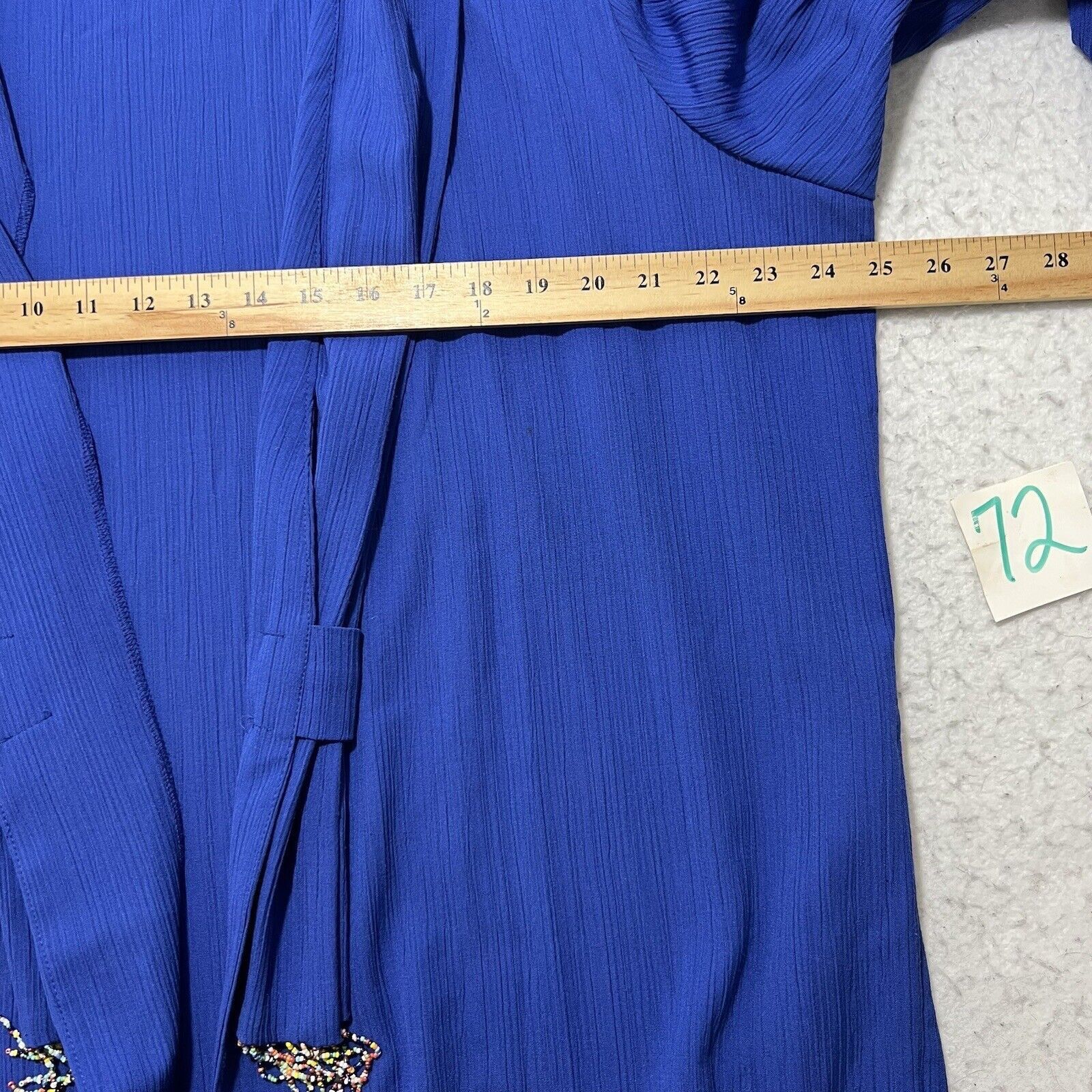 Vintage Vintage GW Originals 40 Open Front Blazer Blue Pockets USA Size M / US 6-8 / IT 42-44 - 9 Thumbnail