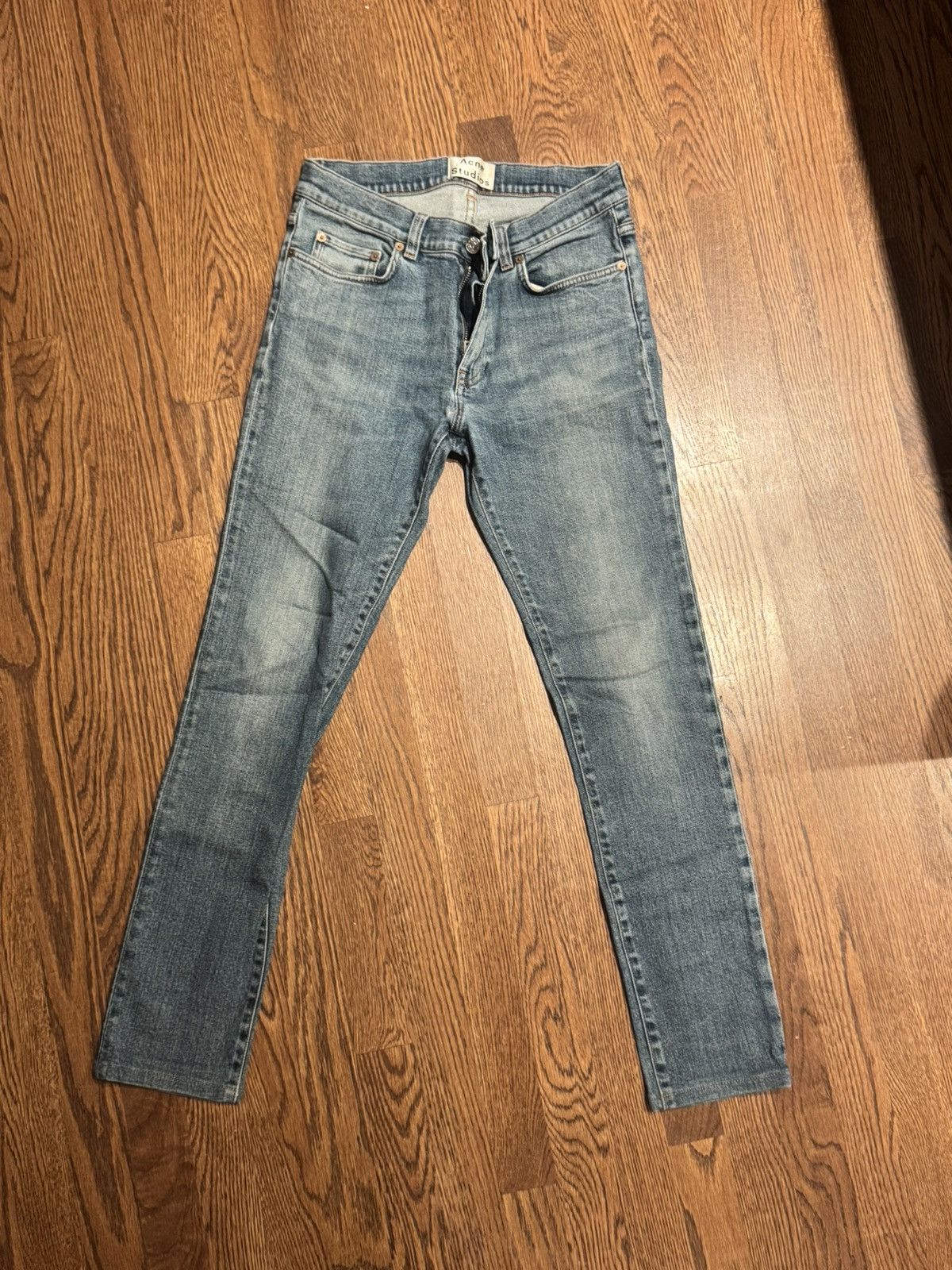 Acne Studios ACNE thin str vintage blue denim jeans Size US 30 / EU 46 - 1 Thumbnail