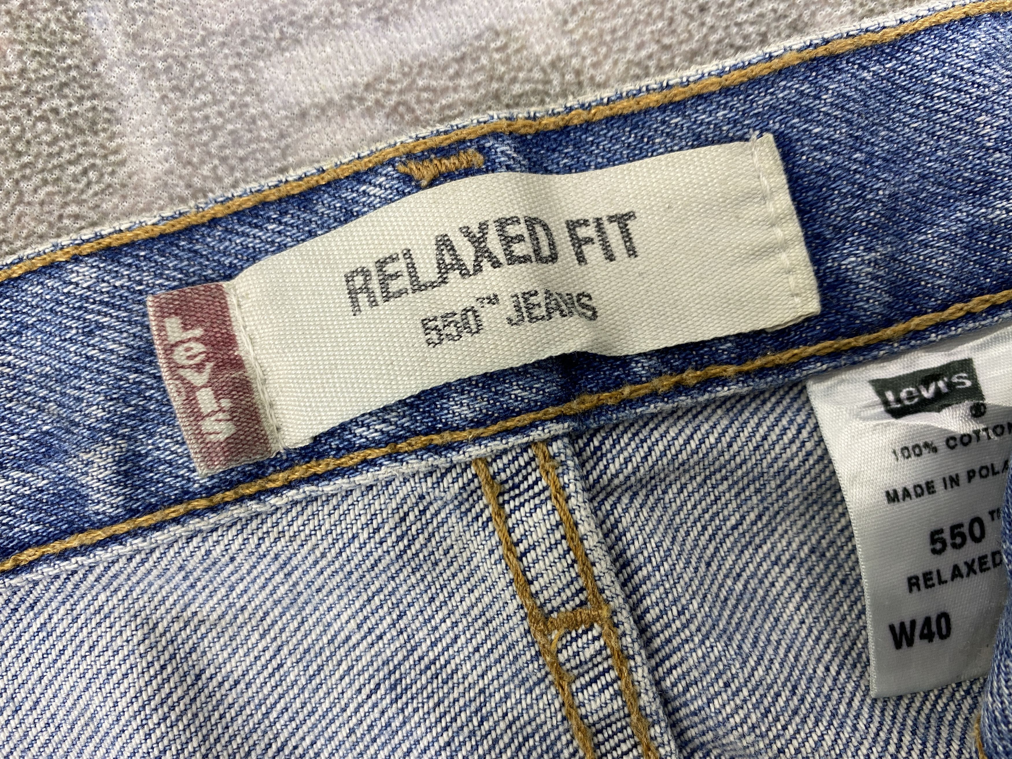 Japanese Brand Dirty Used Blue Vintage Levi's 550 41x31.5 Denim -JN1895 Size US 41 - 6 Thumbnail