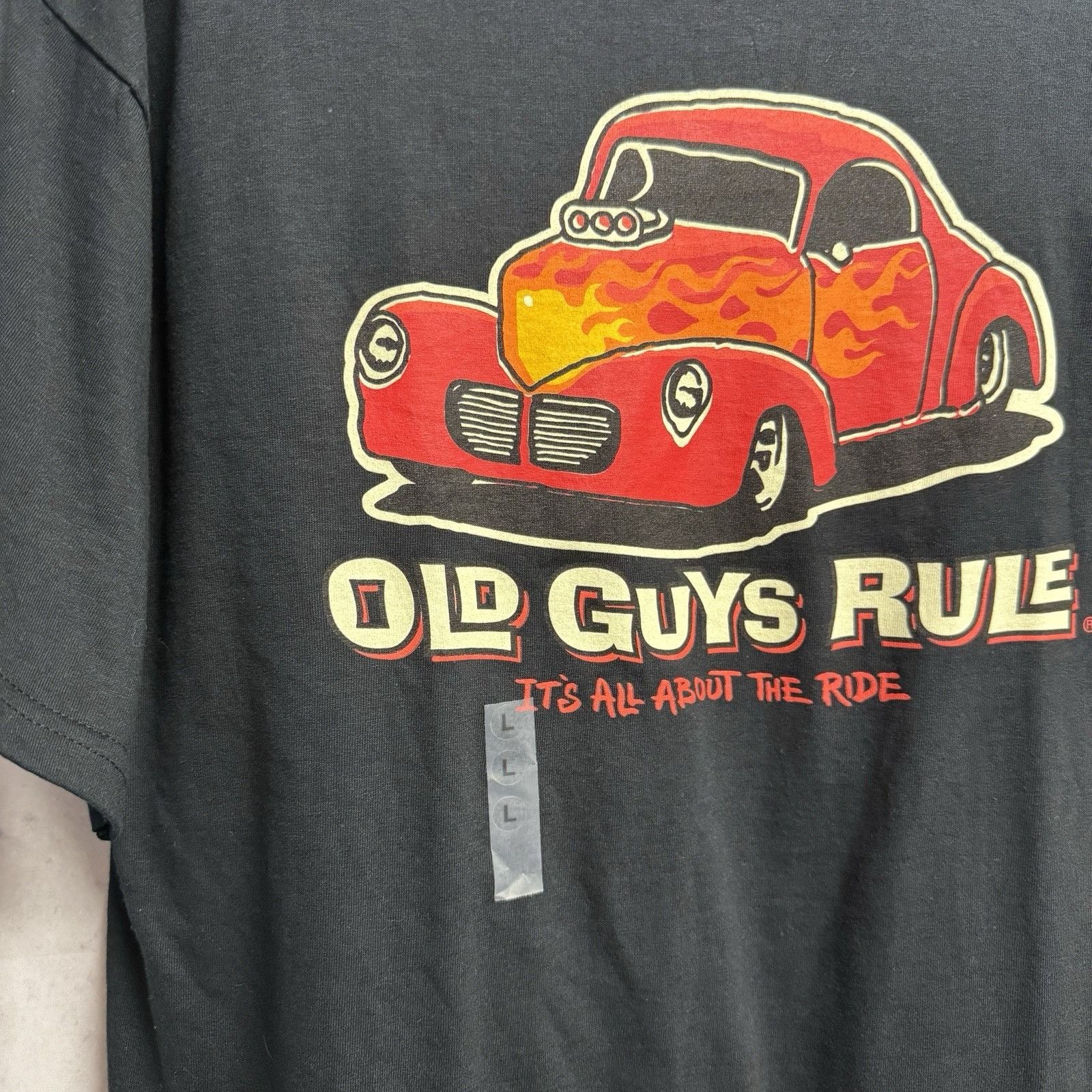 Vintage Vintage Old Guys Rule T Shirt Mens Large 21x29 Black New Wit Size US L / EU 52-54 / 3 - 5 Thumbnail