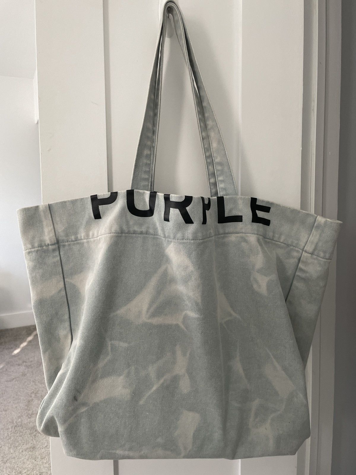Other Purple Brand Tote Bag - Light Wash Denim Size ONE SIZE - 2 Thumbnail