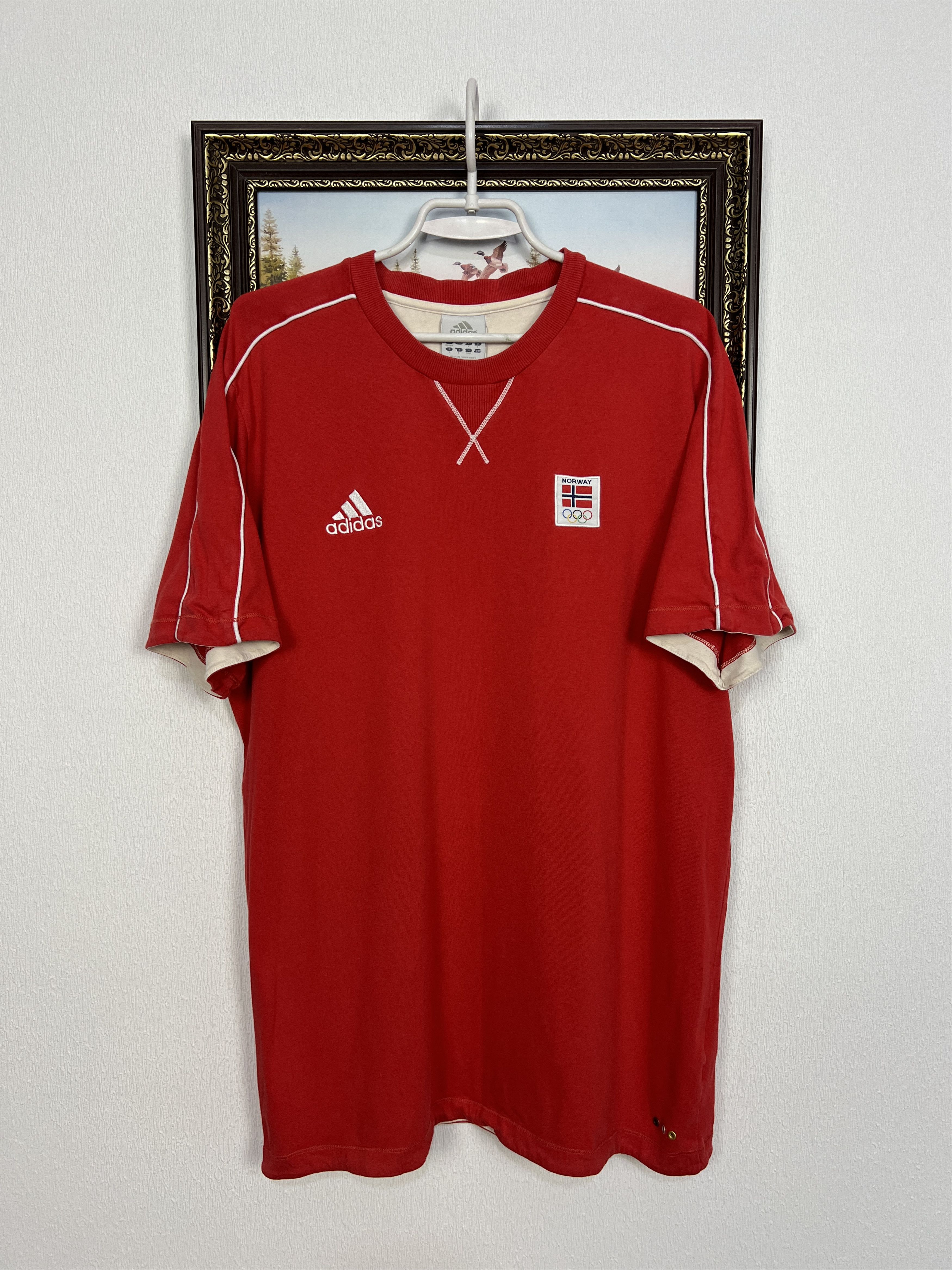 Adidas Vintage Norway Olympics Shirt Trikot National Team Jersey Size US XL / EU 56 / 4 - 1 Thumbnail