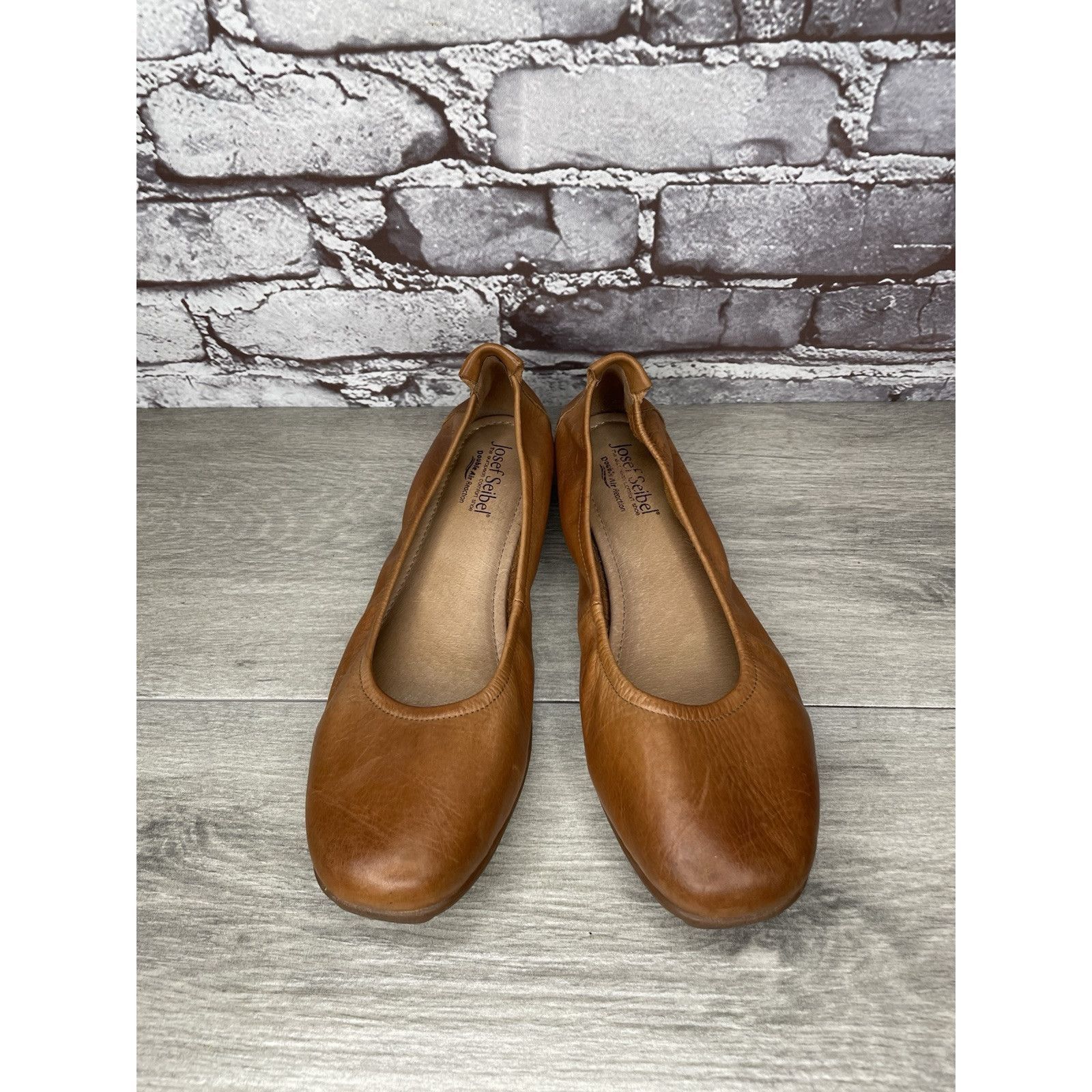 JOSEF SEIBAL Josef Seibel Fenja Brown Leather Ballerina Ballet Flats Wome Size US 9.5 / IT 39.5 - 16 Thumbnail
