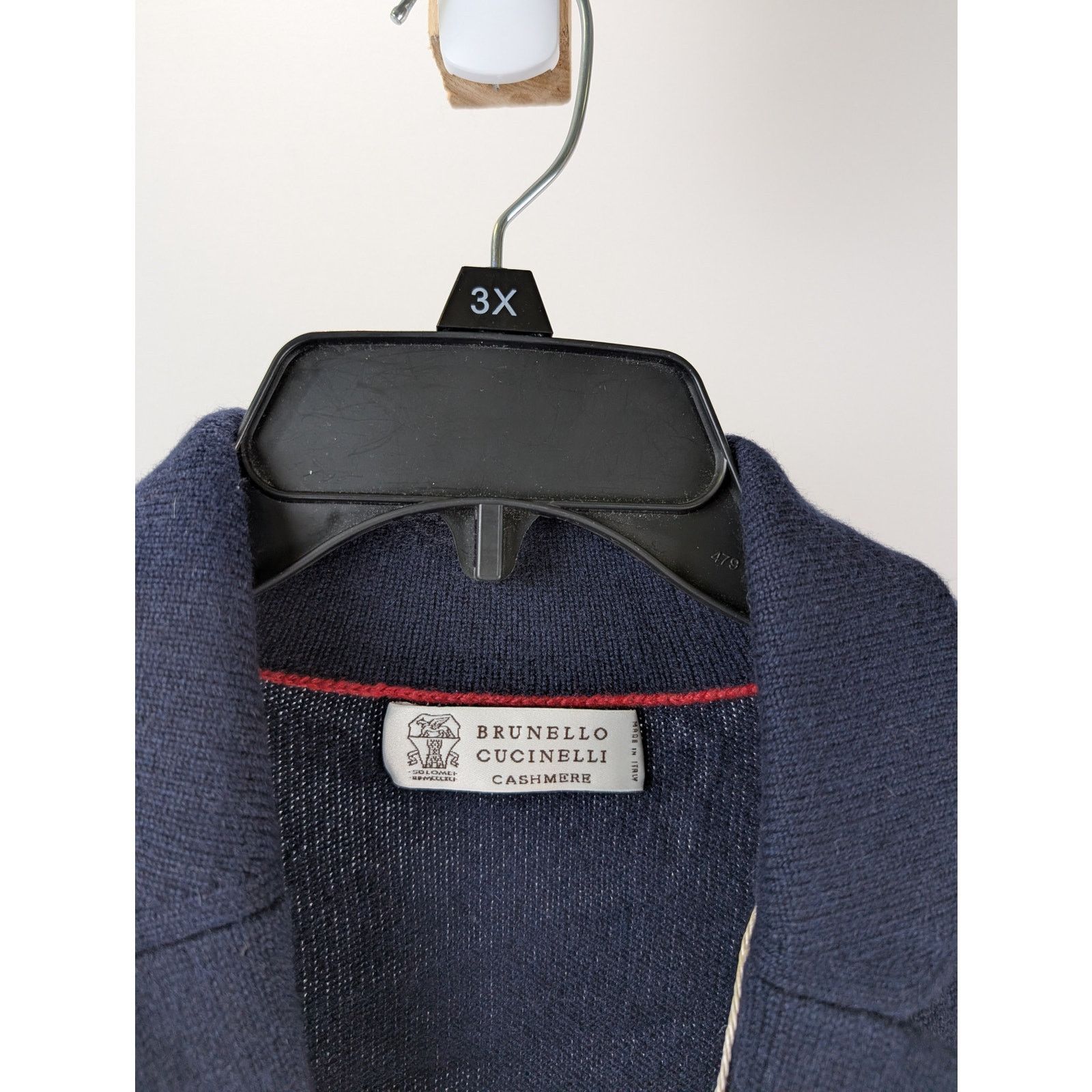 Brunello Cucinelli o1rshd1 CC20 Double-Breasted Blazer in Blue Size US M / EU 48-50 / 2 - 9 Thumbnail