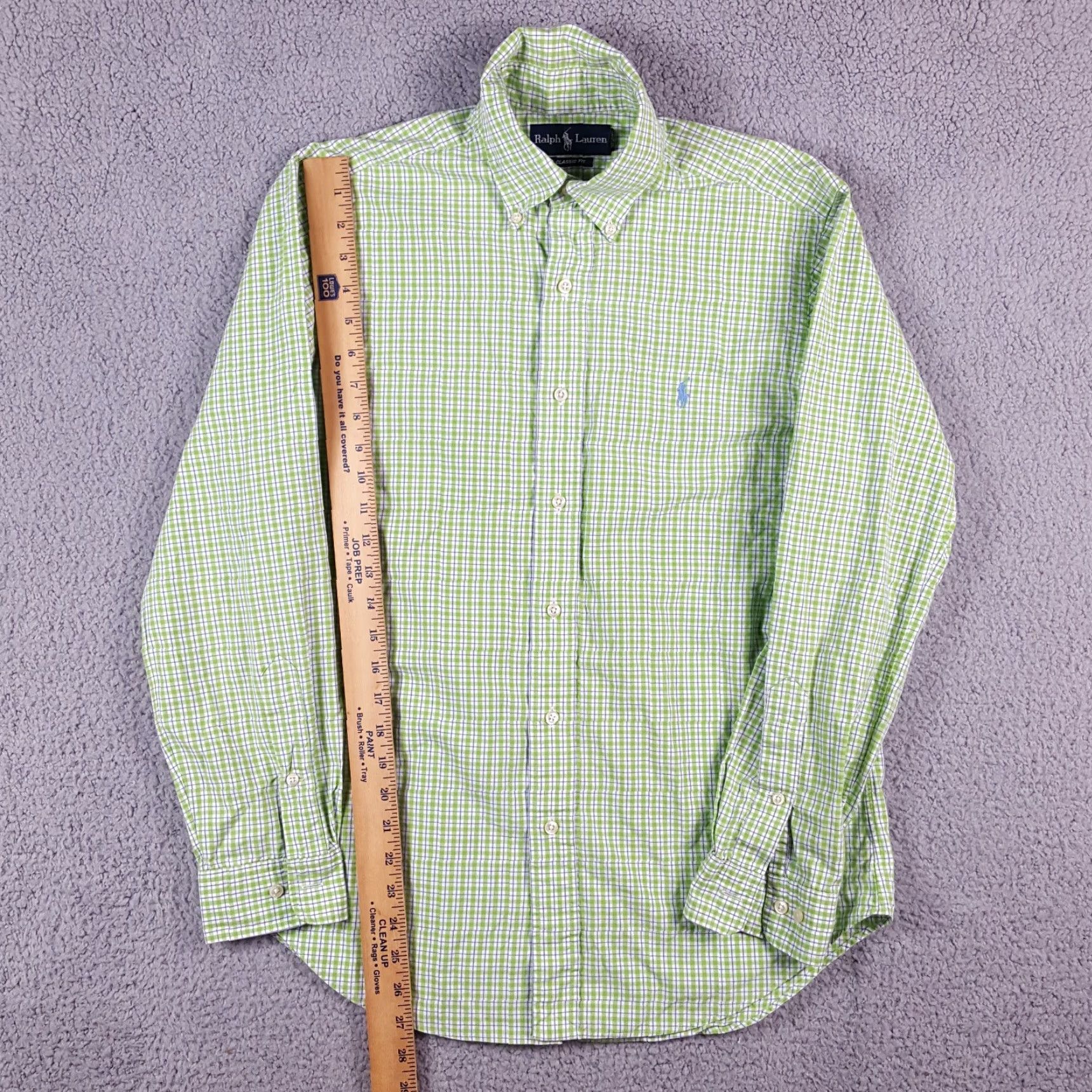 Ralph Lauren VINTAGE Ralph Lauren Plaid Pony Logo Long Sleeve Shirt M Adult Green 90s Preppy Casual Workwear Mens Size US M / EU 48-50 / 2 - 6 Thumbnail