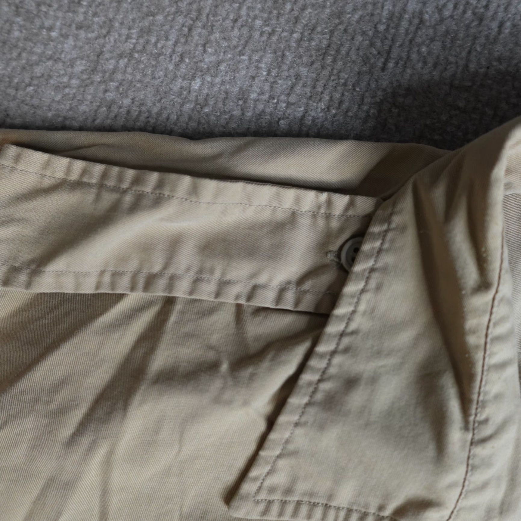 Polo Ralph Lauren VINTAGE Polo Ralph Lauren Shirt 2XL Beige GI Epaulets Cotton Blend Shirt (2XL, Beige, Button-Up, Men) Size US XXL / EU 58 / 5 - 7 Thumbnail