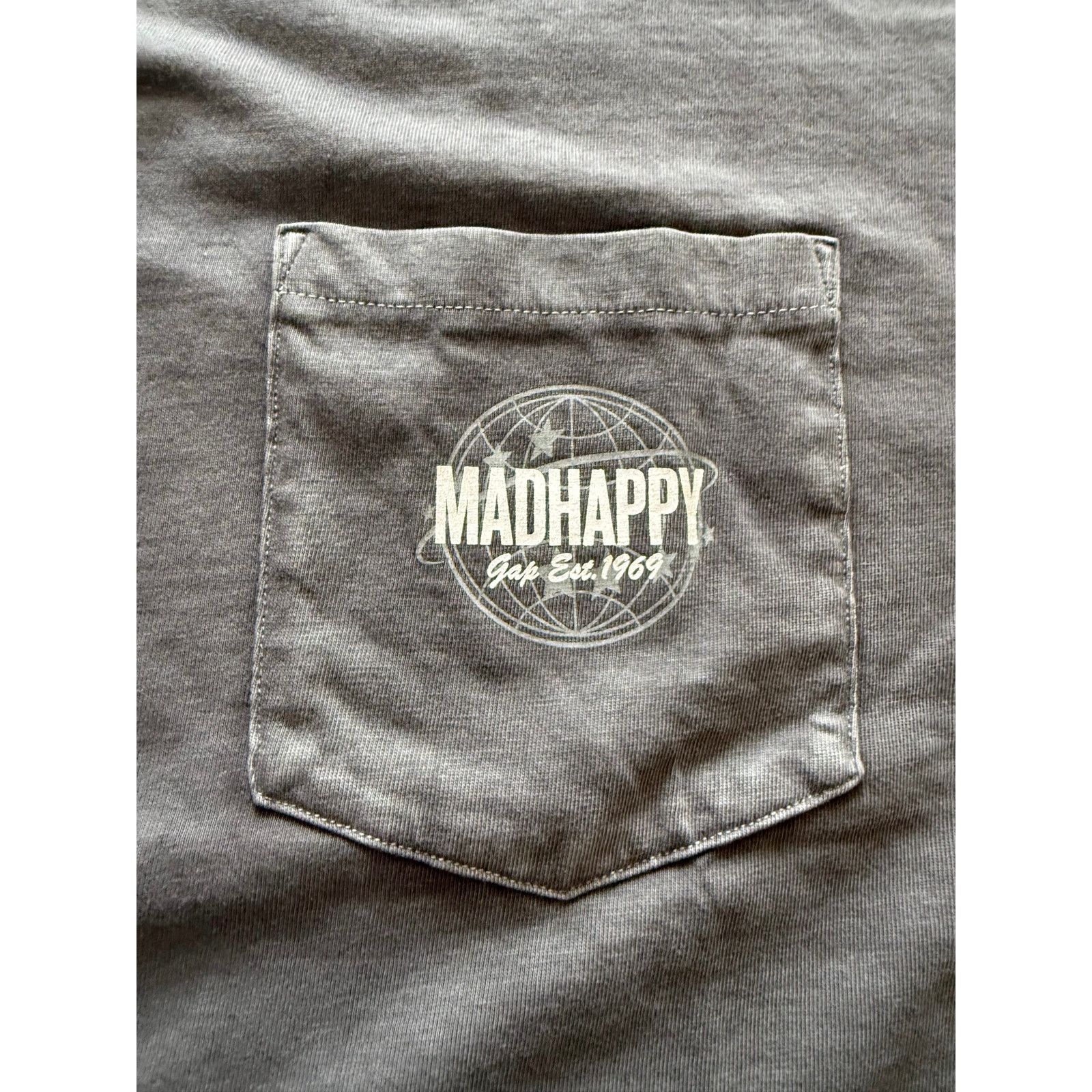 Gap Gap x Madhappy Globe Pocket Tee Olive Gray NWT Size US XL / EU 56 / 4 - 4 Thumbnail