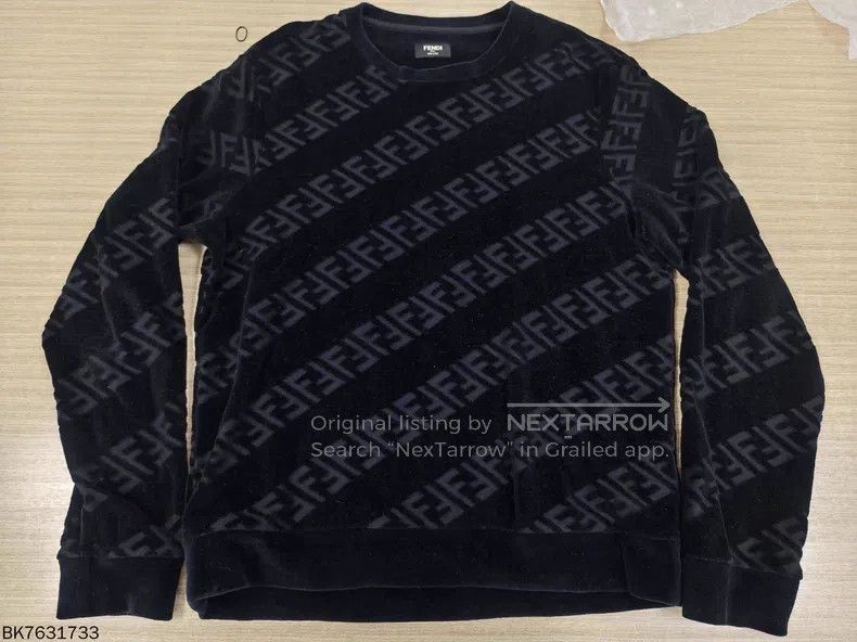 Fendi Fendi Logo Printed Solid Color Sweatshirt Size US S / EU 44-46 / 1 - 3 Thumbnail