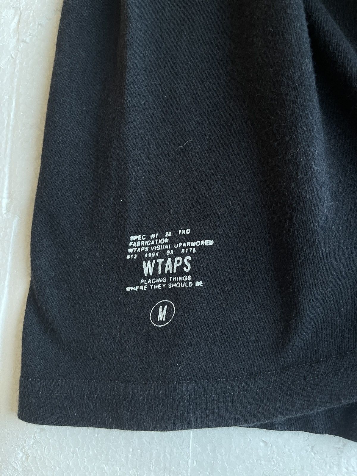 Wtaps Vintage 💢WTAPS💢 V NECK Trashed FADED BLACK TSHIRT Size US M / EU 48-50 / 2 - 7 Thumbnail