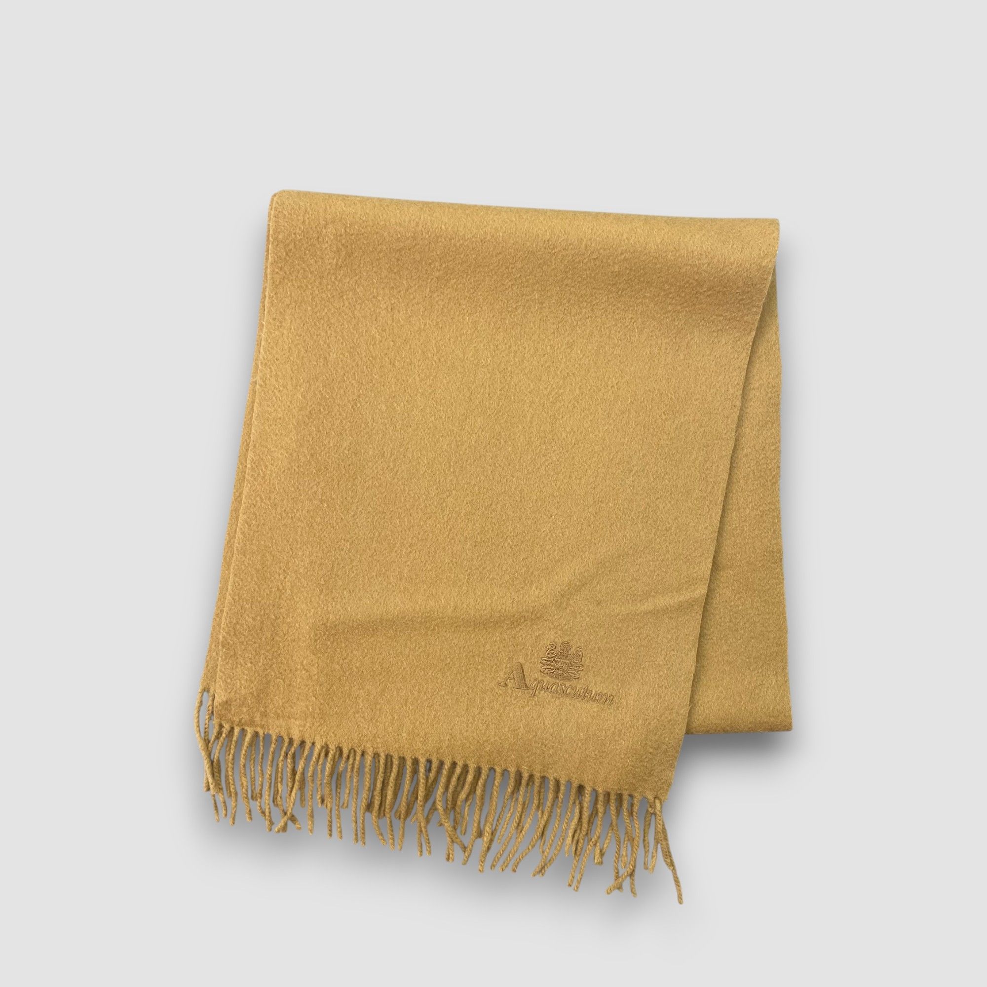 Aquascutum Vintage Aquascutum Scarf Muffler Wool Fringe Winter Scarves Size ONE SIZE - 3 Thumbnail