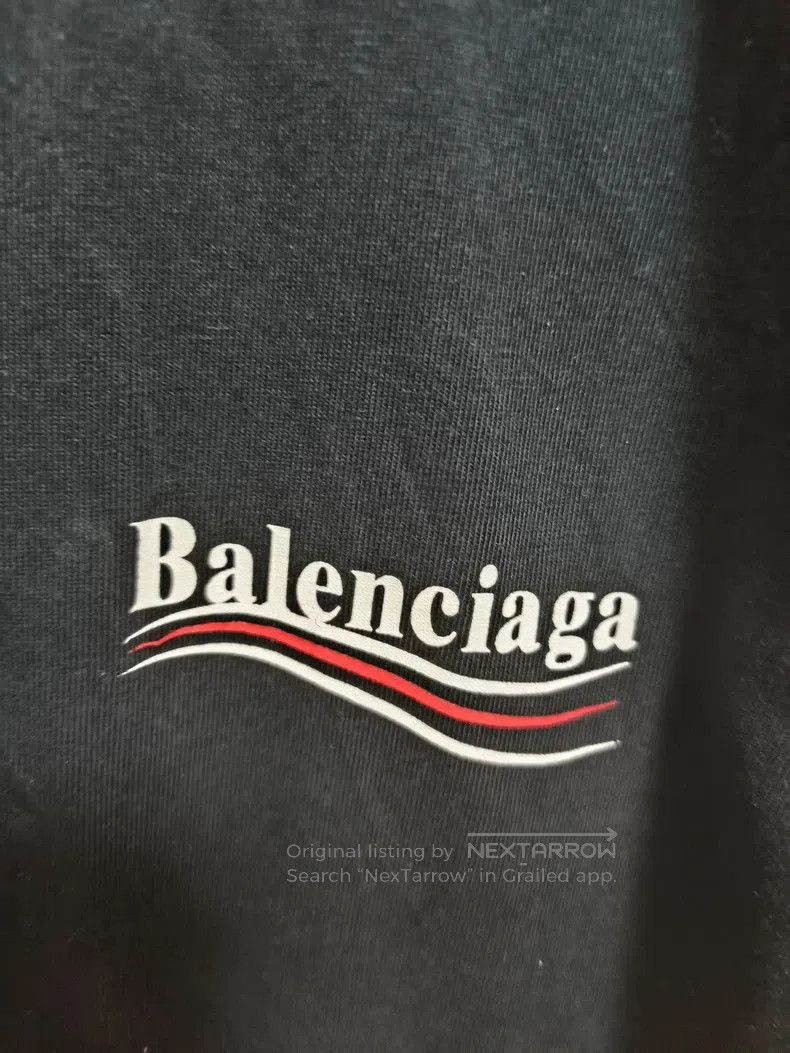 Balenciaga Balenciaga Black Embroidered Coke Tee. Size US S / EU 44-46 / 1 - 2 Thumbnail