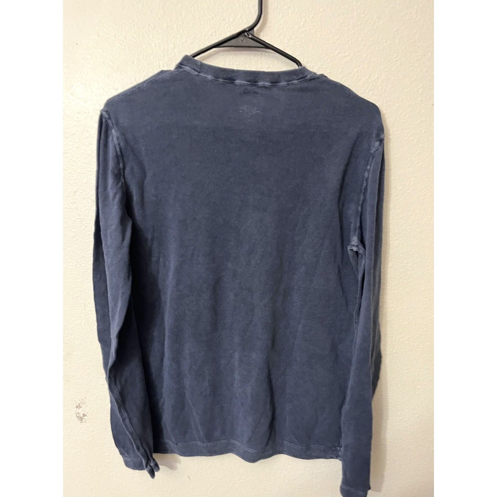 Gap Gap Mens Small Blue Pullover Sweater Fleece Solid Crew Neck Zip? Size US S / EU 44-46 / 1 - 3 Thumbnail