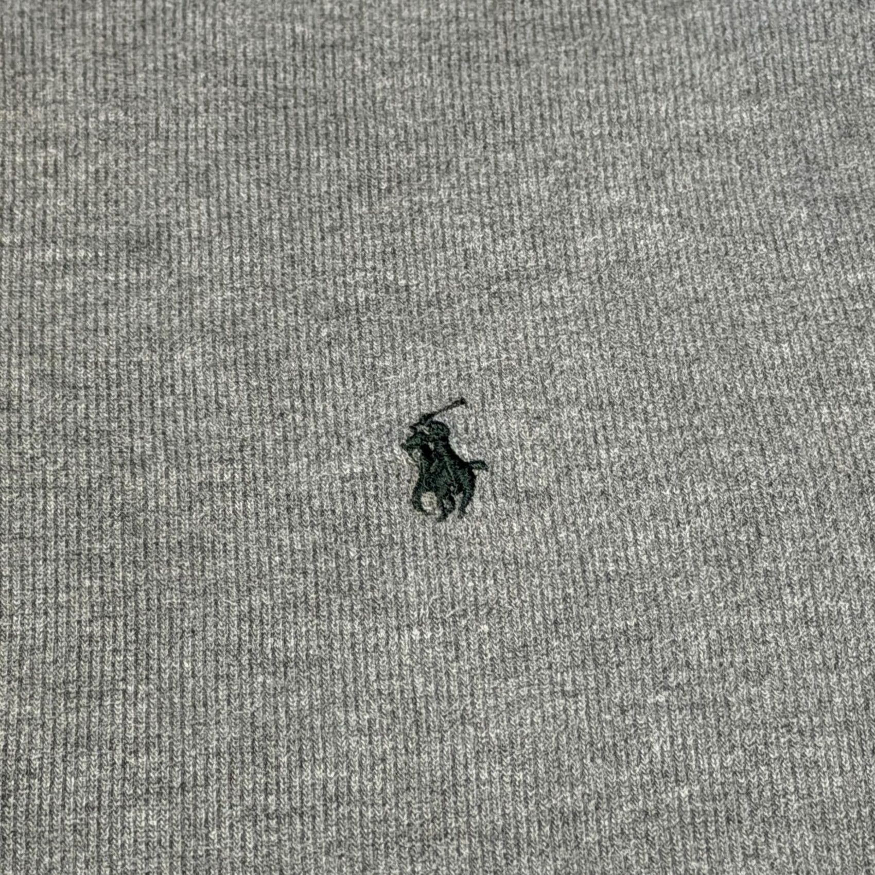 Polo Ralph Lauren Polo by Ralph Lauren Mens XL Gray 1/4 Zip Mock Neck Cotton Pullover Knit Sweater Size US XL / EU 56 / 4 - 5 Thumbnail