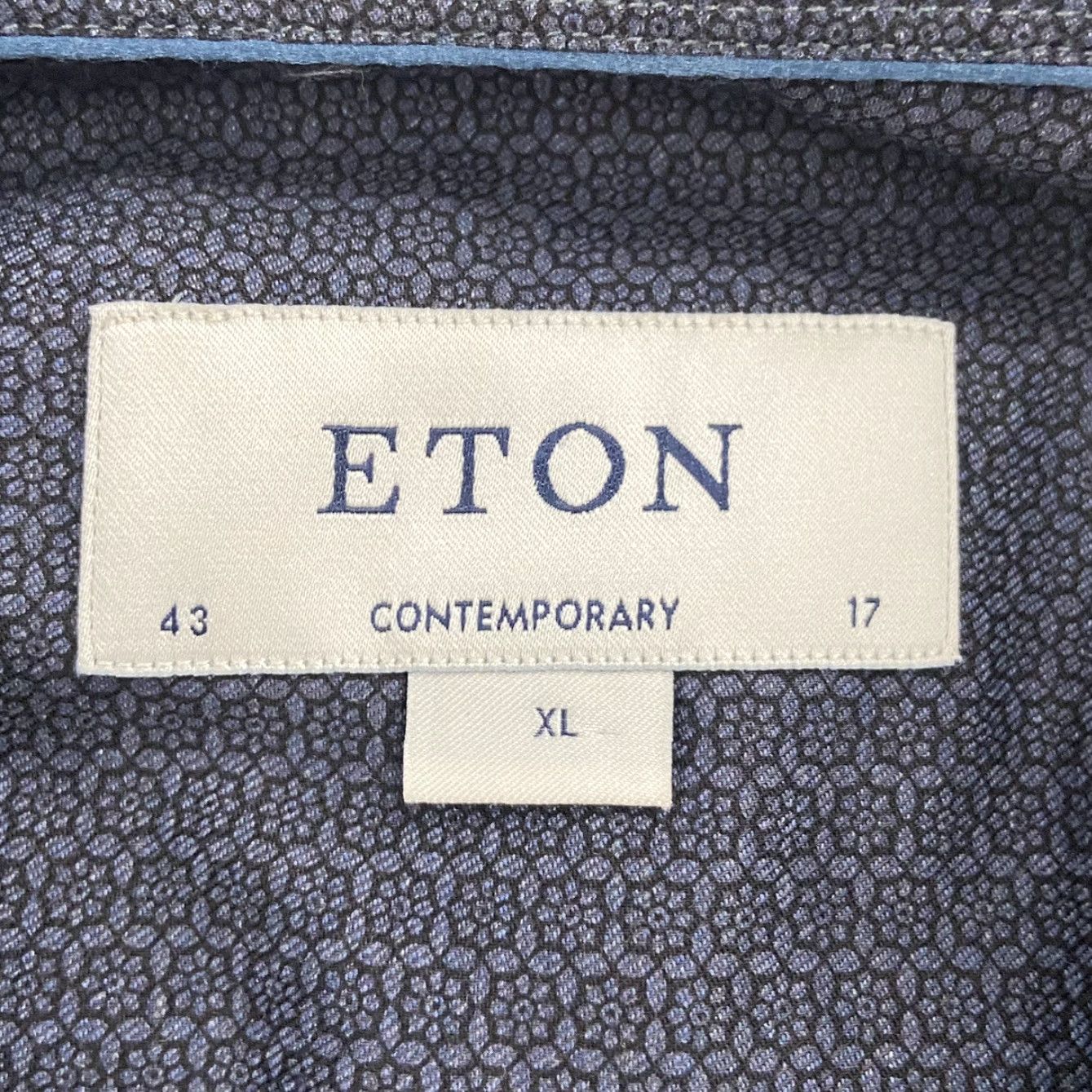 Eton VINTAGE Eton Shirt Men XL Blue Cotton Twill Button-Down Long Sleeve Dress Shirt 17/43 Size US XL / EU 56 / 4 - 4 Thumbnail