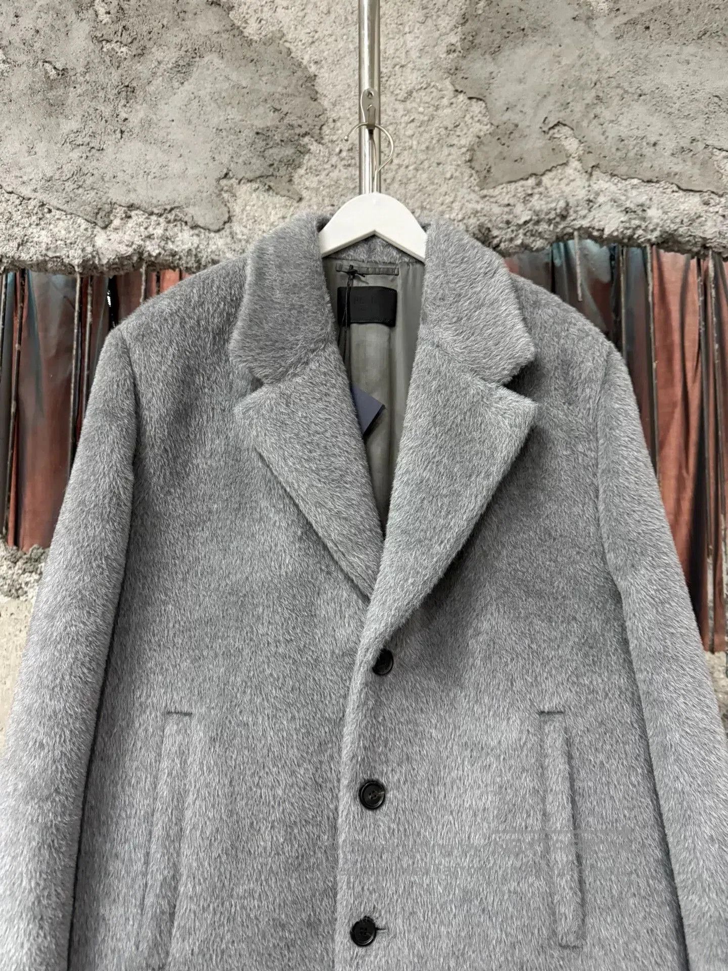 Prada Gray Overcoat.