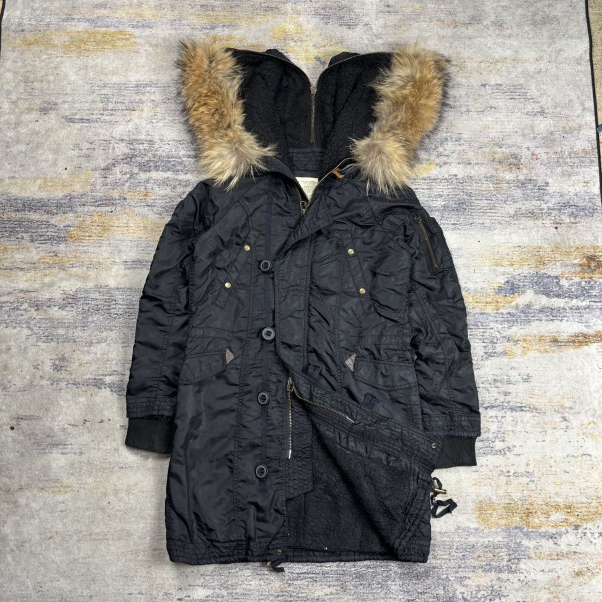 GOA Goa raccoon fur hoodie parka jacket double zipper Size US M / EU 48-50 / 2 - 1 Thumbnail