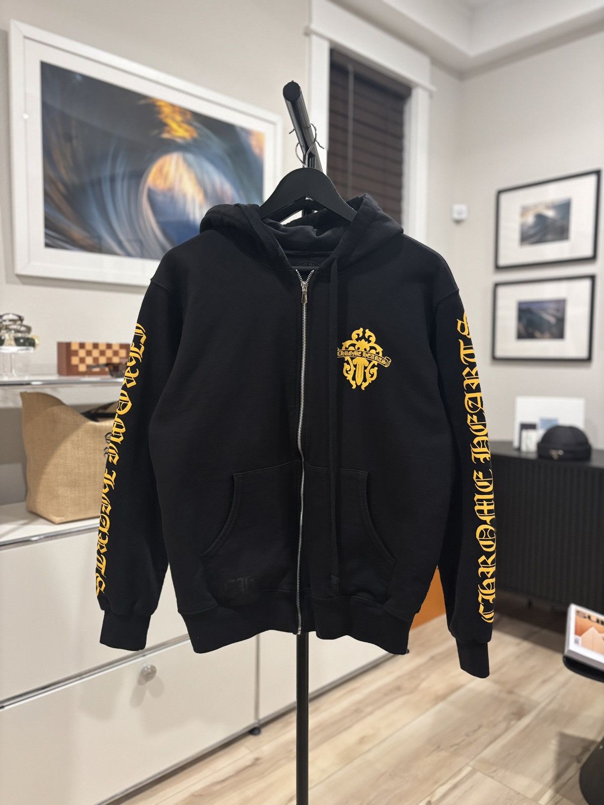 Chrome Hearts Chrome Heart Dagger Red Hoodie Zip | Grailed