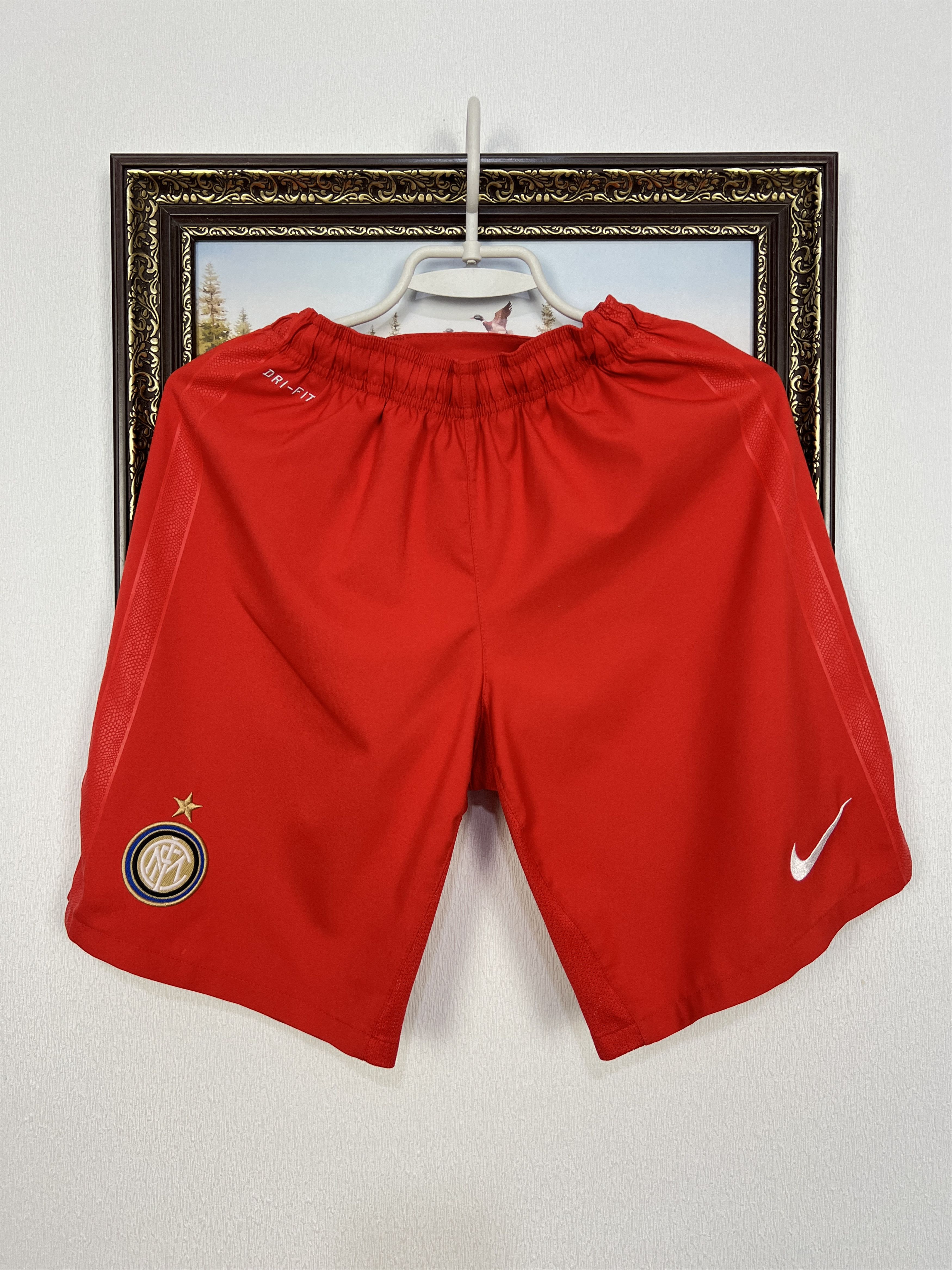 Nike Nike Inter Milan Football Shorts Soccer Red Mens Athletic M Size US 32 / EU 48 - 1 Thumbnail