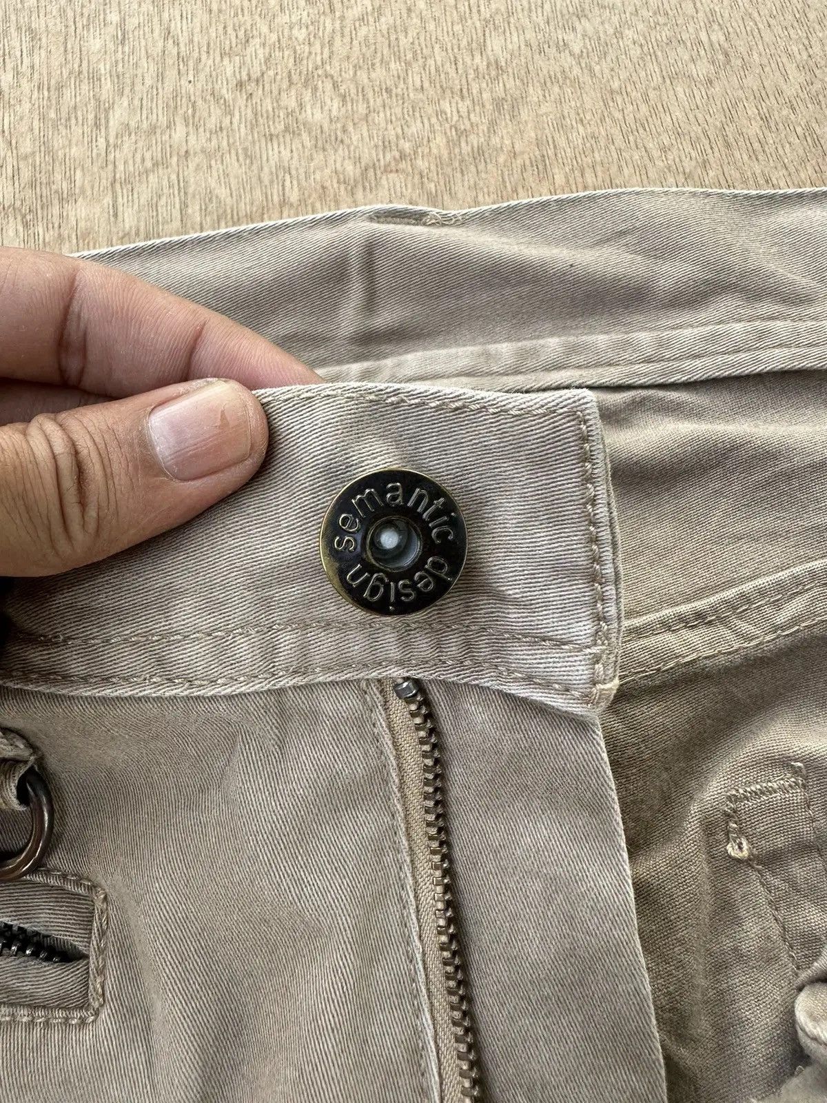 semanticdesign W29 L31🔥SEMATIC DESIGN MULTIPOCKET BONDAGE PUNK CARGO PANTS Size US 29 - 10 Thumbnail