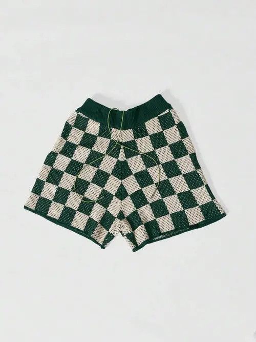 Japanese Brand Kizuki x Kanno Crochet Knit Drop Shorts Vintage Size US 32 / EU 48 - 5 Thumbnail