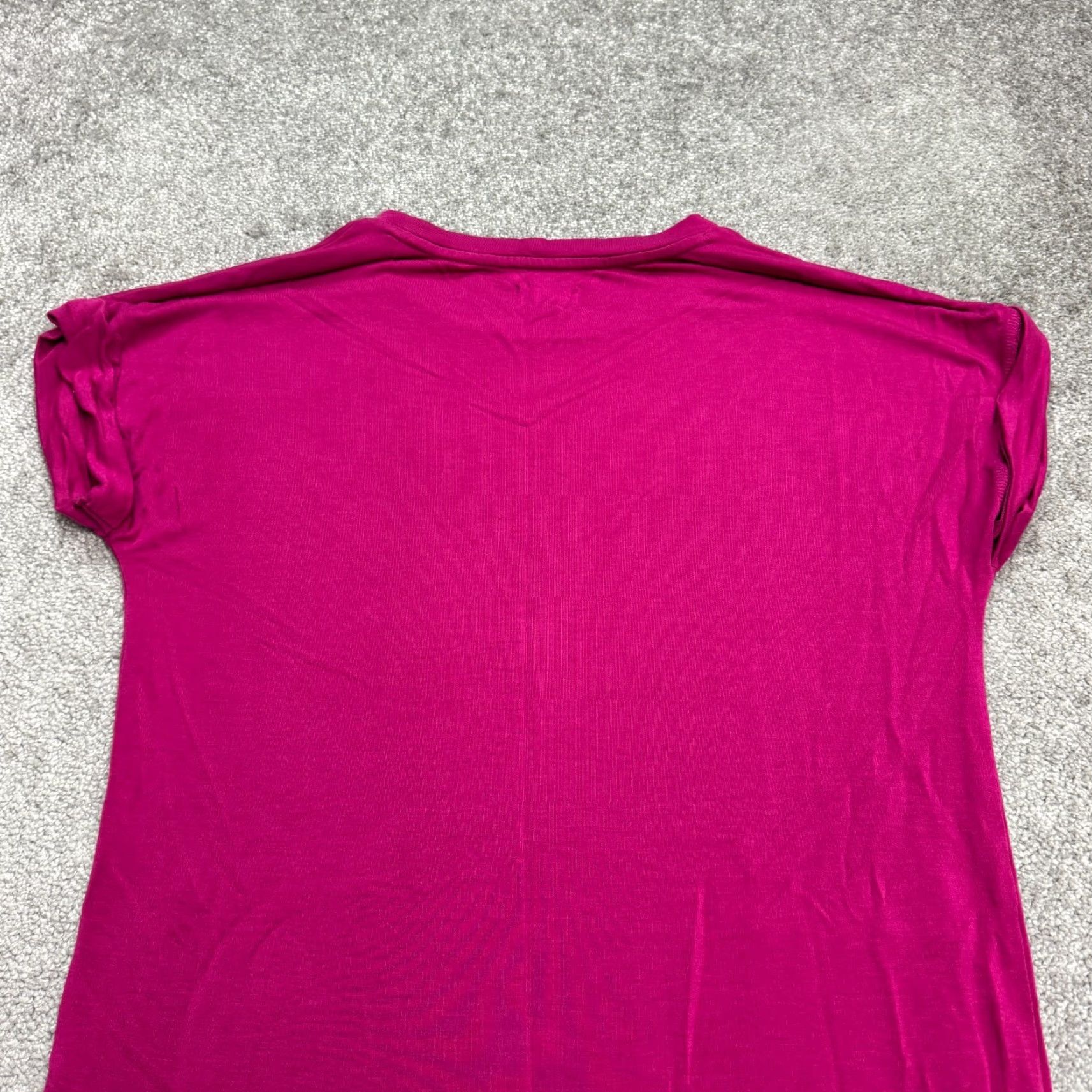 Lou & Grey Lou & Grey T-Shirt Dress Womens Small Magenta Short Sleeve Pockets Knit Casual Everyday 90s? Classic Cabana Pink Brand: Lou & Grey Size S / US 4 / IT 40 - 3 Thumbnail