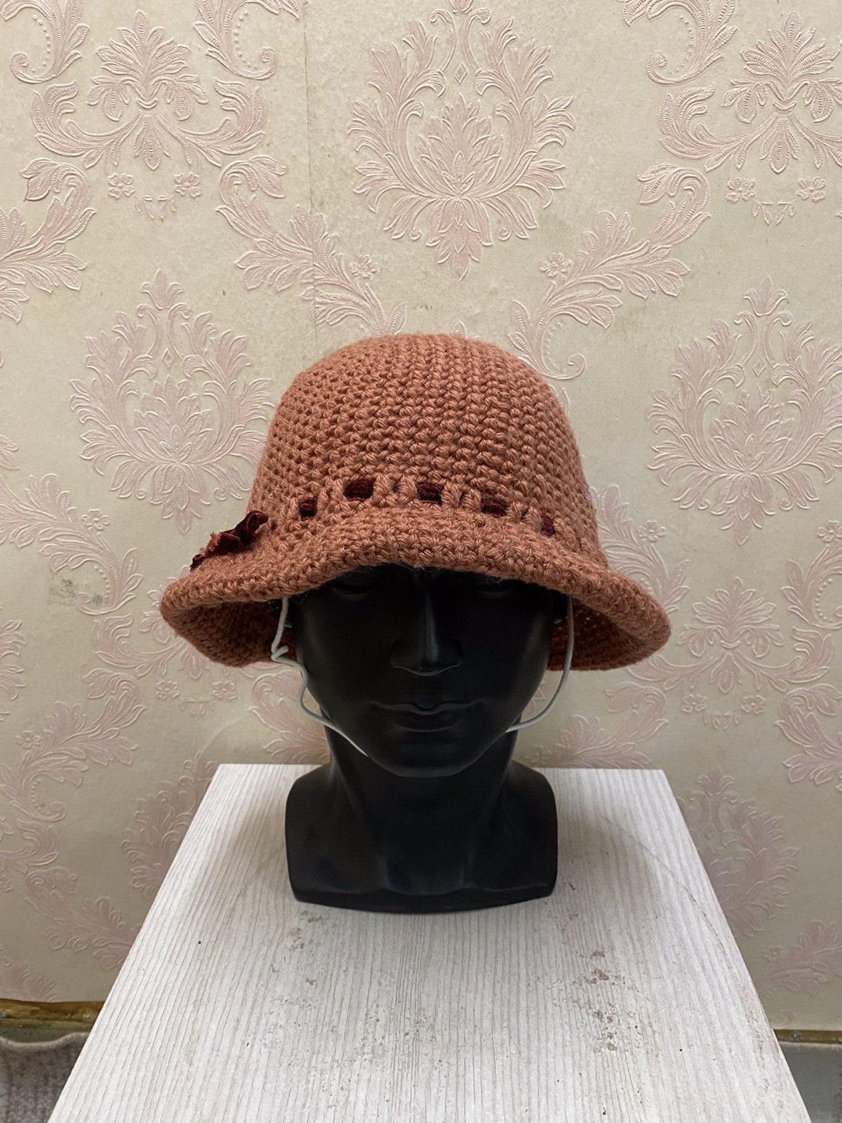 Japanese Brand × Kapital × Vintage Japanese Brand Rare Design Knit Bucket Hat Size ONE SIZE - 2 Thumbnail