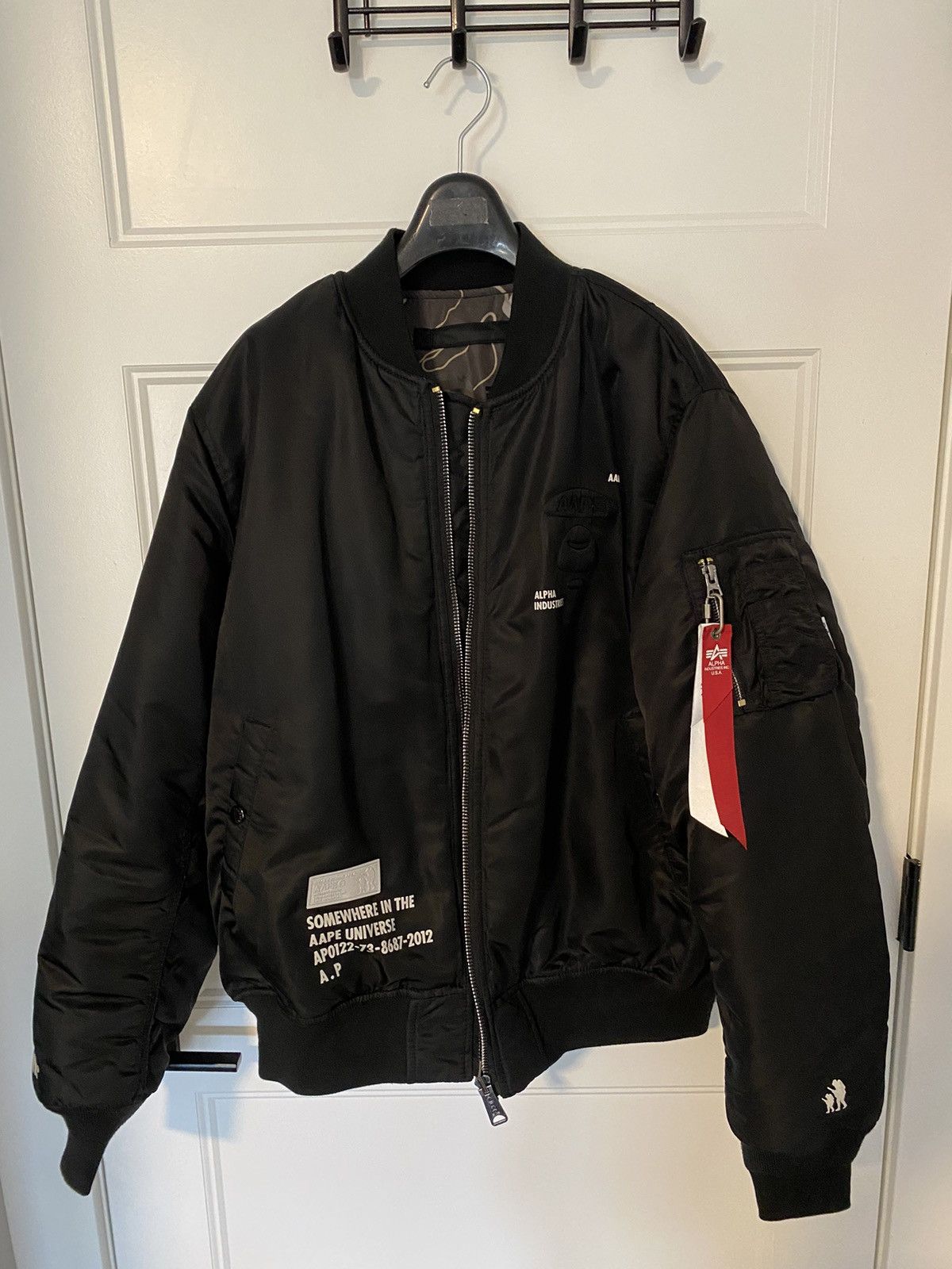 Aape x Alpha Industries Padded Reversible Bomber Jacket