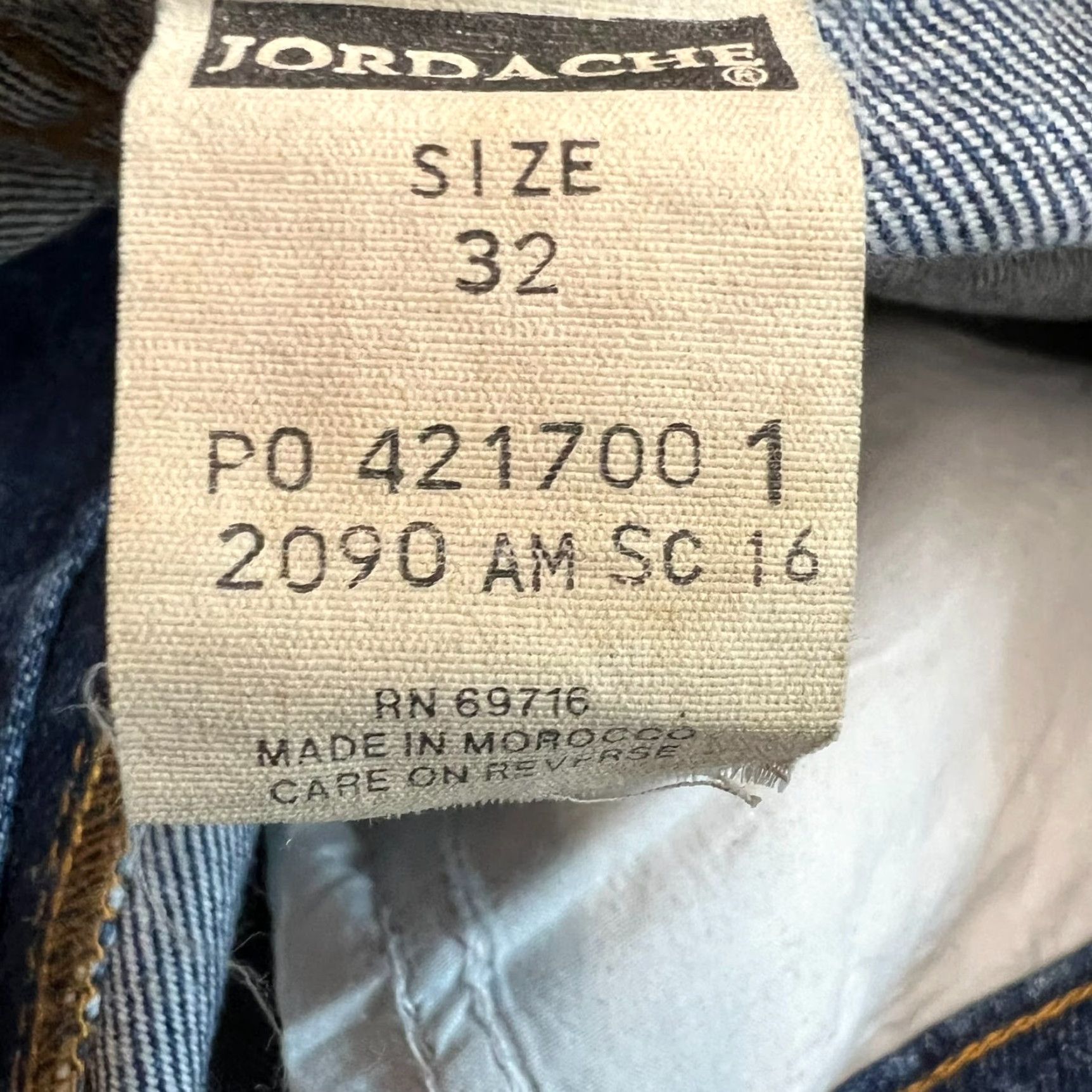 Jordache Jordache Classic Fit Blue Denim Shorts Mens Size 32 X11 Casual Chino 90s Cowboy Size US 32 / EU 48 - 5 Thumbnail