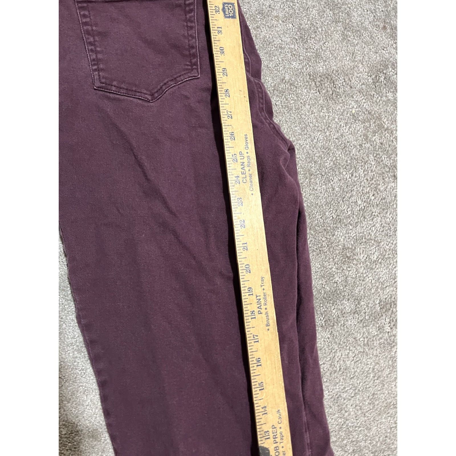 Gloria Vanderbilt Gloria Vanderbilt Amanda Jeans Women 16P Petite Burgundy Denim Stretch Tapered 90s Designer EUC Womens Size 38" / US 16 / IT 52 - 6 Thumbnail