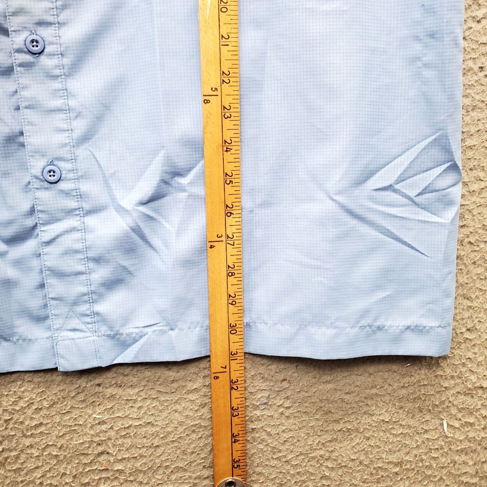 Habitat Habit Fishing Camping Shirt Men XL Blue Moisture Wicking Button-Up 40+ Solar Factor Size US XL / EU 56 / 4 - 5 Thumbnail