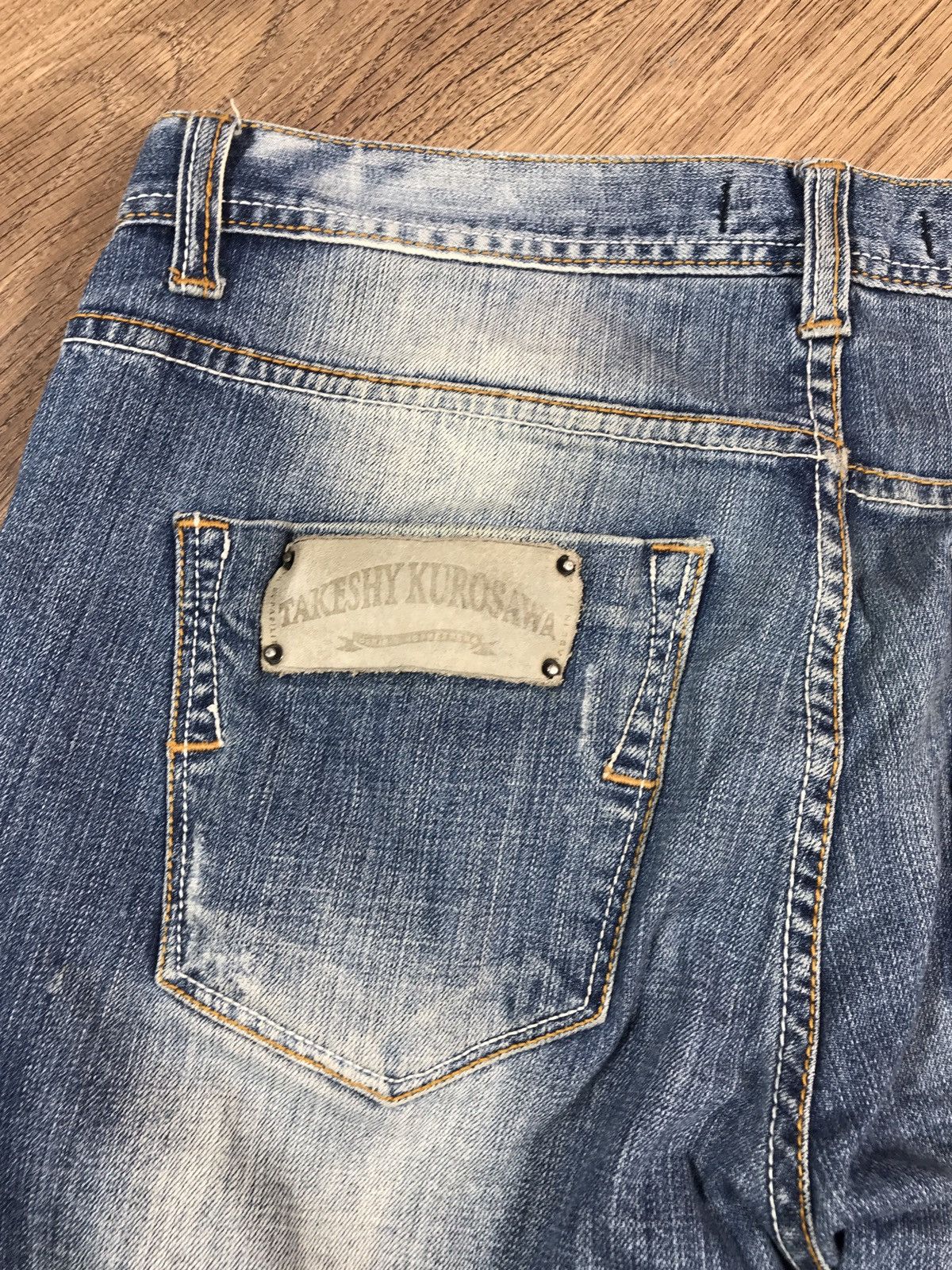 Japanese Brand × Takeshy Kurosawa × Vintage Vintage Takeshy Kurosawa Distressed Jeans Japanese Style Size US 34 / EU 50 - 16 Thumbnail