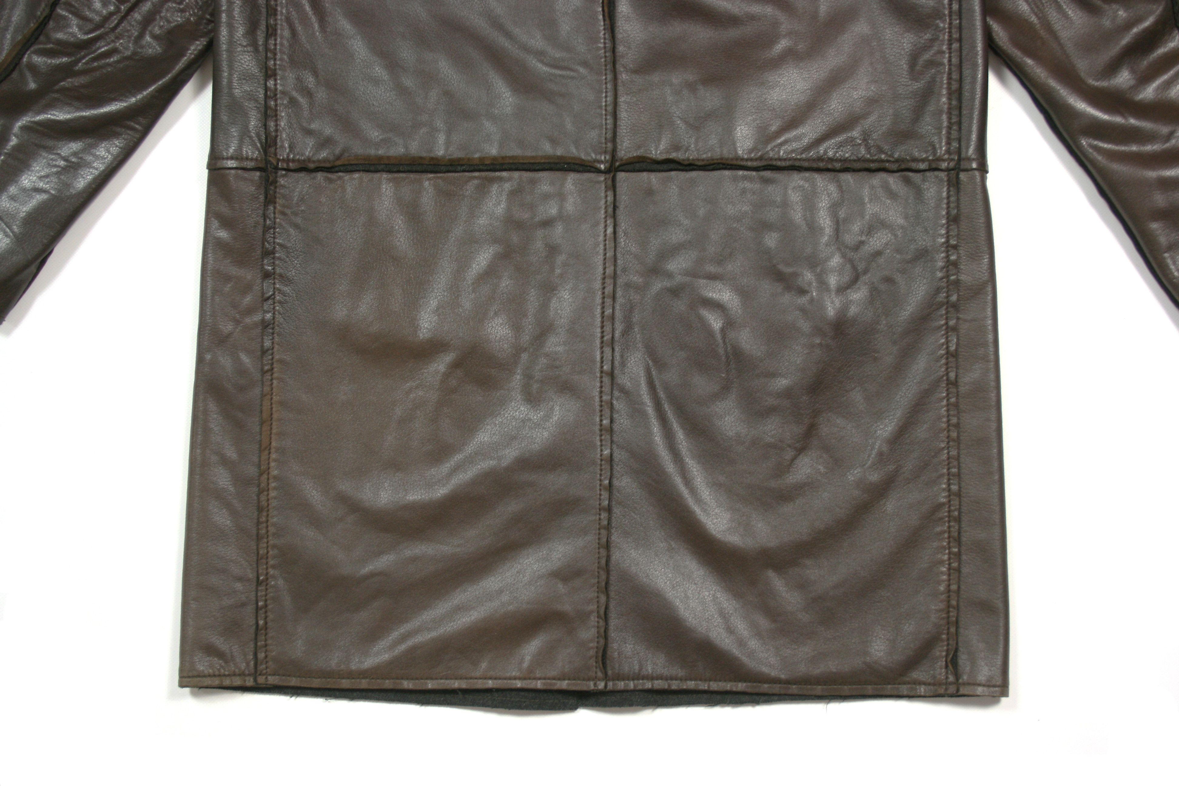 Dolce & Gabbana A/W94 "Gangster" Leather Long Overcoat Vintage Size US M / EU 48-50 / 2 - 6 Thumbnail