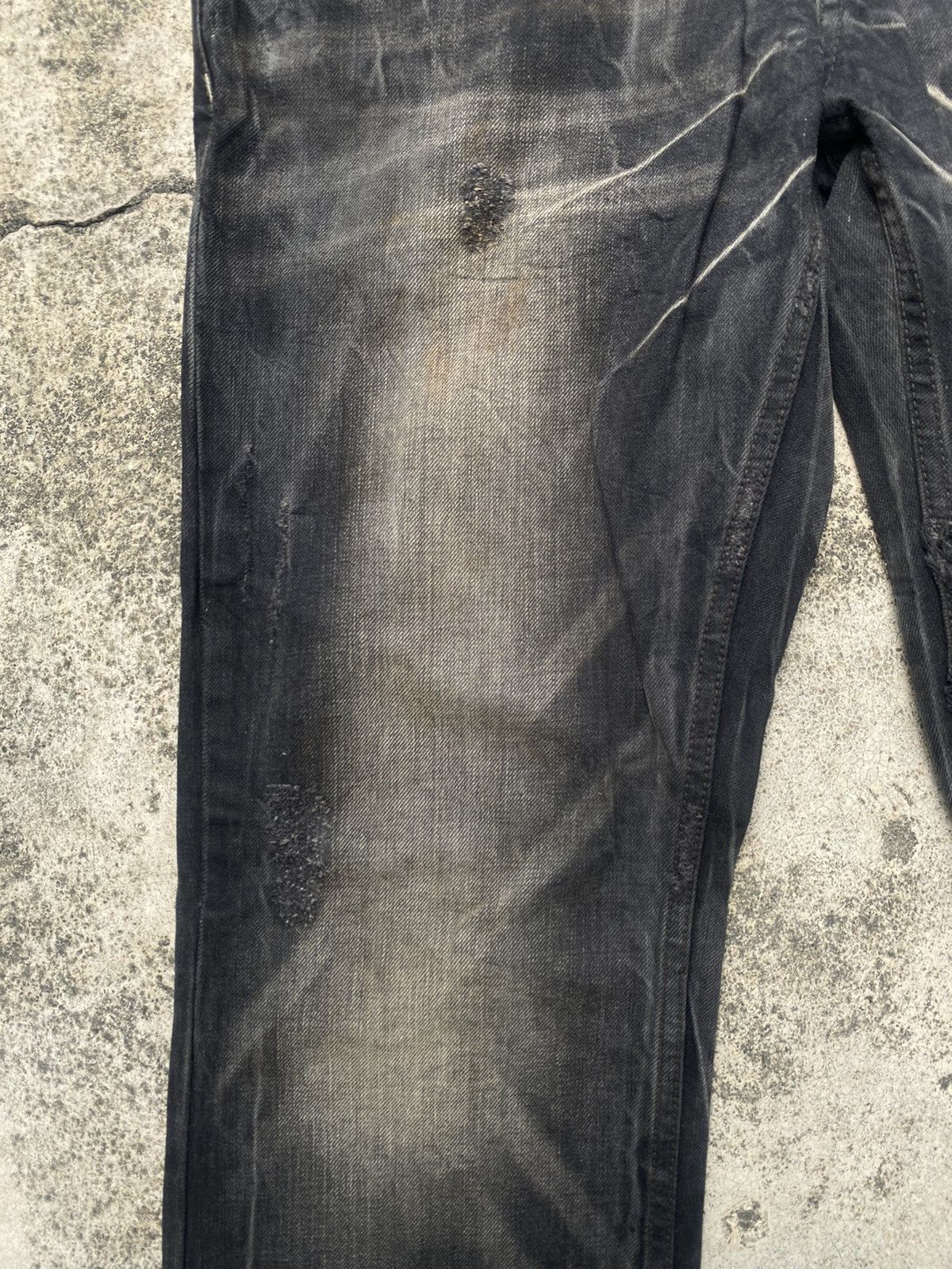 If Six Was Nine × Japanese Brand Red Pepper Faded Clawmark Boro Straight cut Jeans Size US 32 / EU 48 - 9 Thumbnail