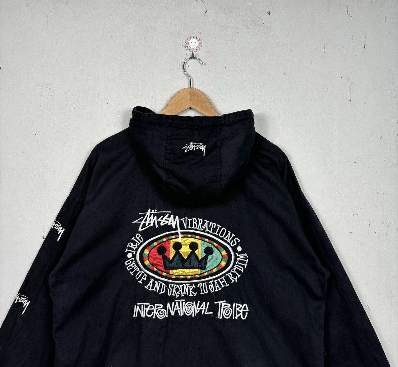 Stussy Vtg 90s Stussy Vibrations Tribe Irie Zip Hoodie Black L Size US L / EU 52-54 / 3 - 3 Thumbnail