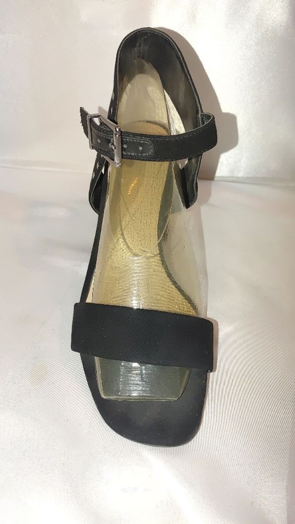 MAX&Co. Max Studio Serenity Micro Suede Block Heel Sandals Size 9M Size US 9 / IT 39 - 3 Thumbnail