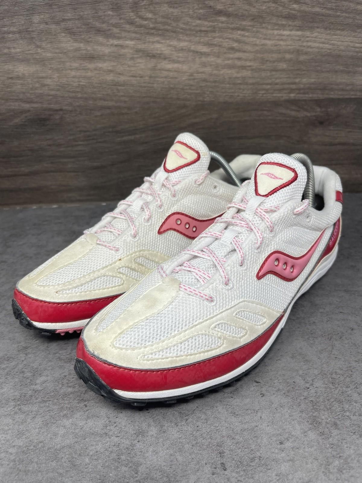 Saucony Saucony Kilkenny XC Spike Shoes Womens Size 10 Pink White Size US 10 / IT 40 - 2 Thumbnail